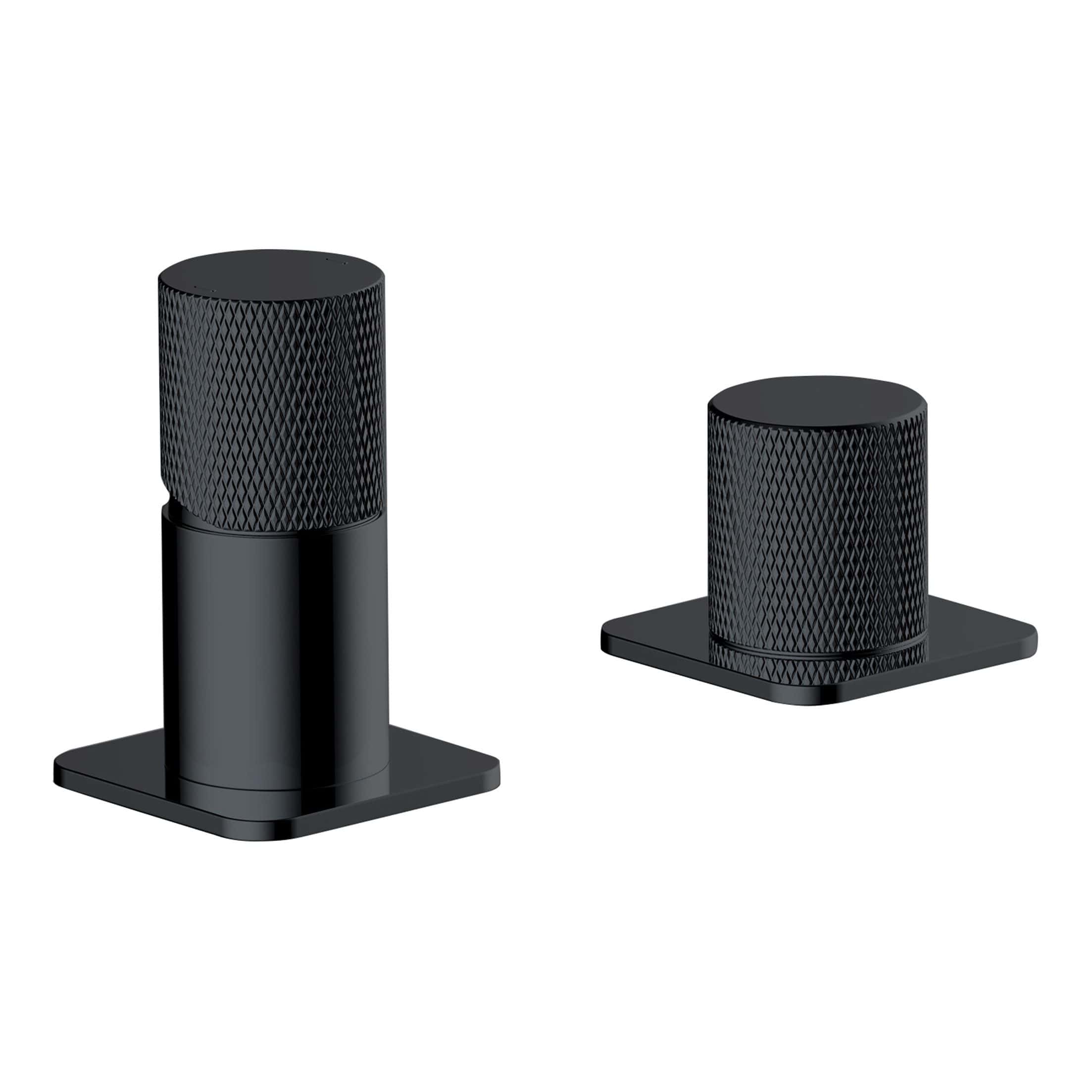 Sleek black bathroom accessories set with textured surfaces, ideal for modern bathroom organisation and decor. Durable and stylish, perfect for adding a contemporary touch to your bathroom space.