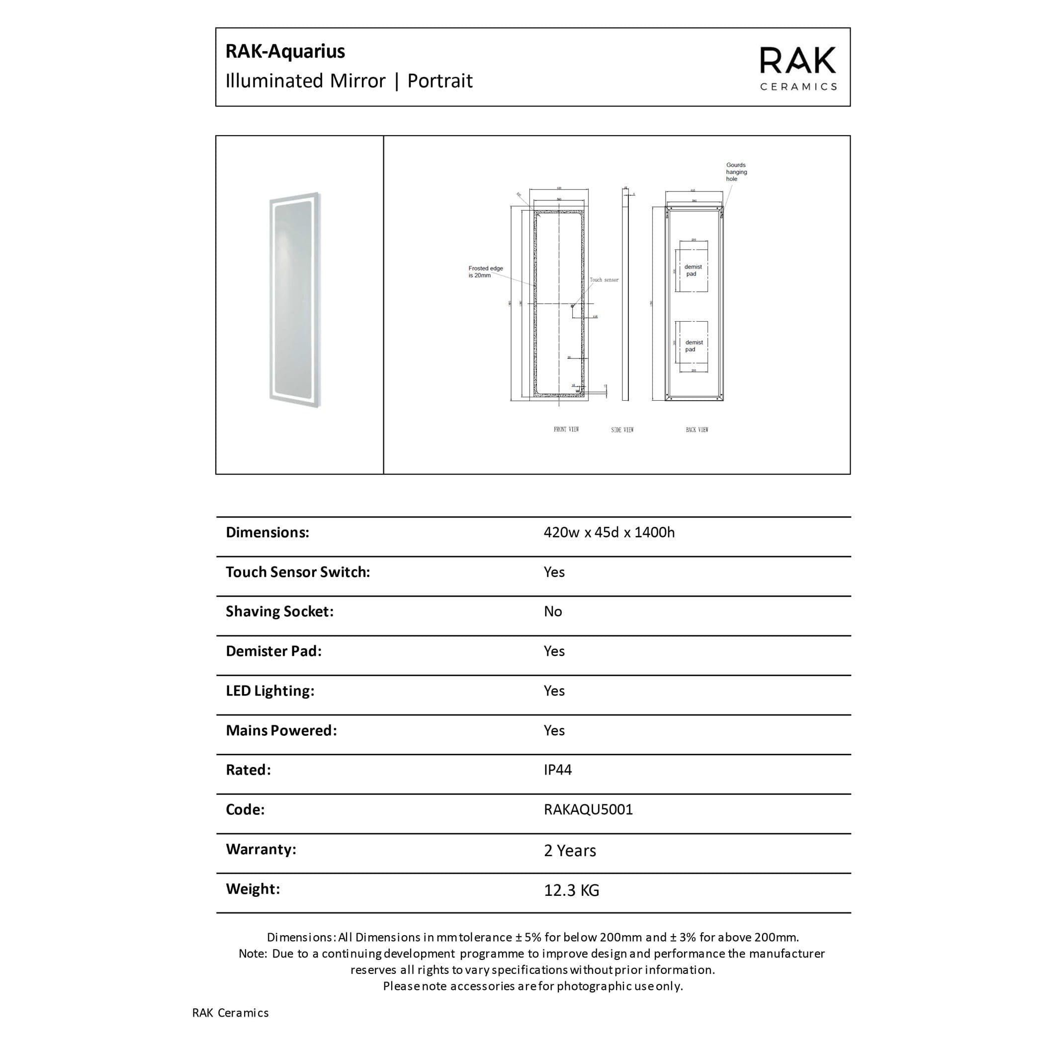 Sleek illuminated bathroom mirror with touch sensor switch, demister pad, and LED lighting, ideal for modern bathrooms. Perfect for enhancing bathroom aesthetics and functionality.