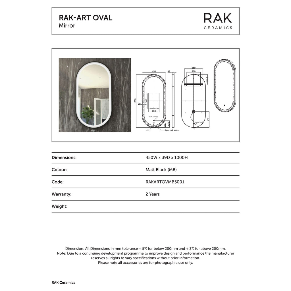 Sleek oval mirror for modern bathrooms with elegant frosted edge design and touch sensor; perfect for contemporary home decor.