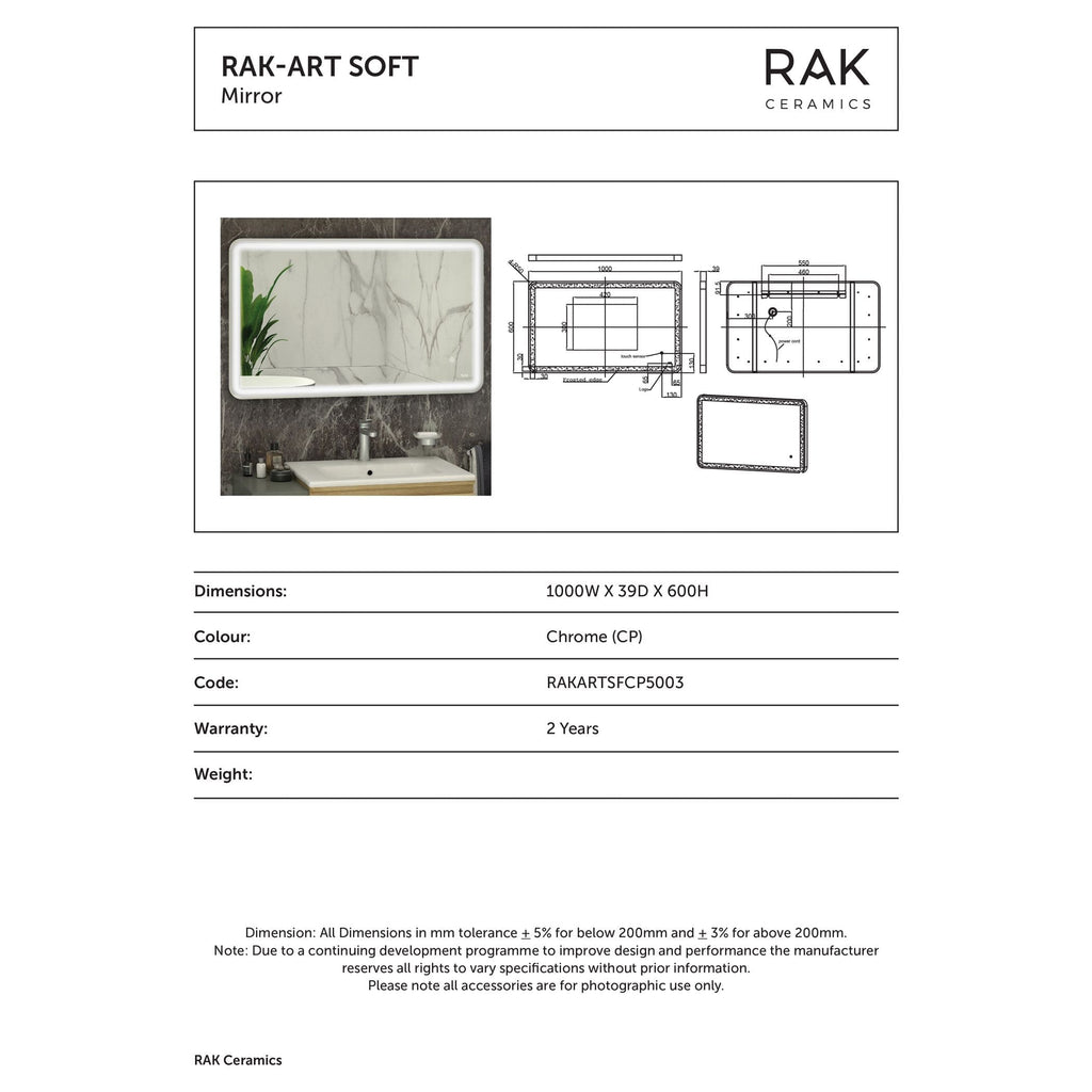 Contemporary bathroom mirror with integrated LED lighting and marble-effect background, precision technical drawings for installation, sleek chrome finish, ideal for modern bathrooms.