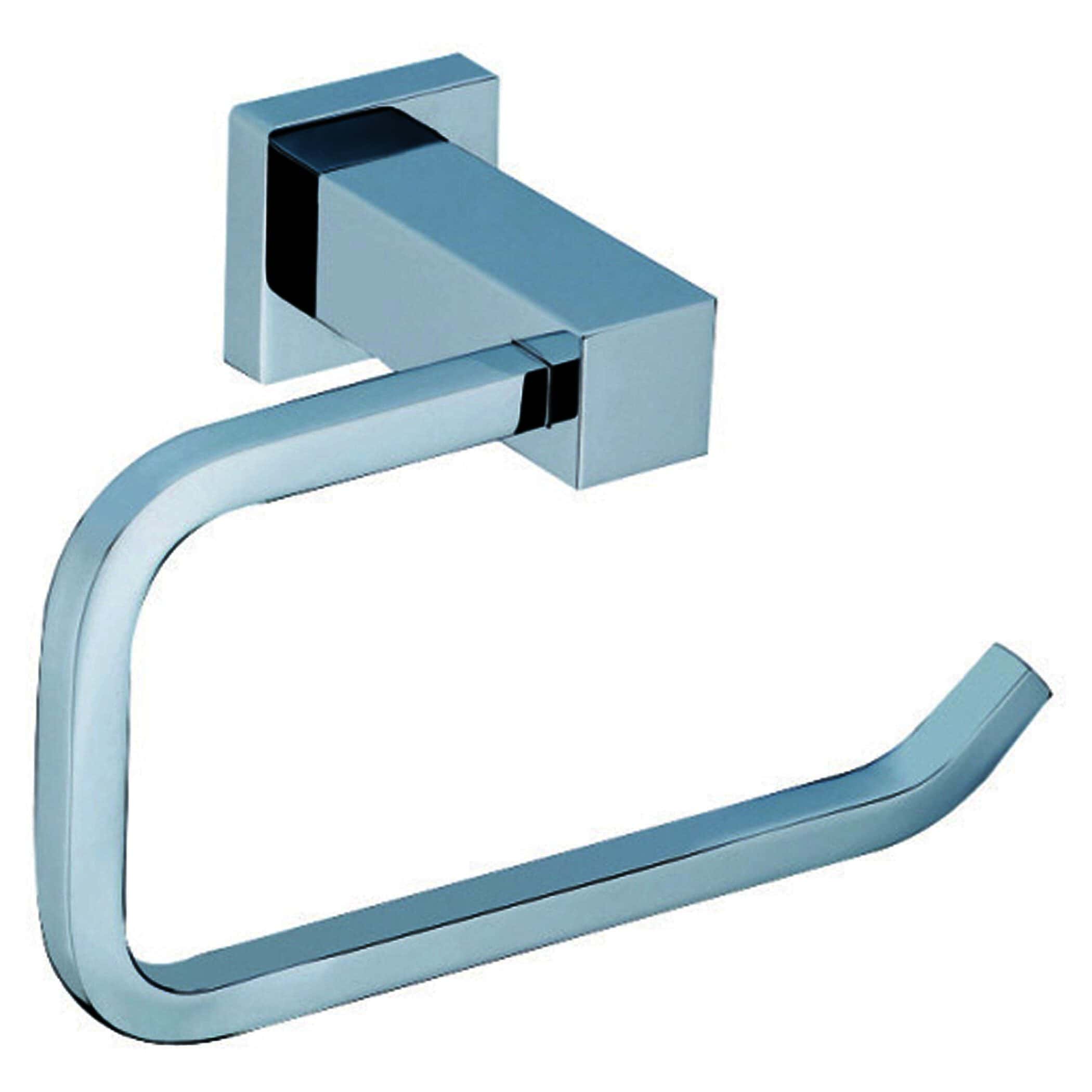 Polished chrome square shower towel hook wall-mounted bathroom accessories.