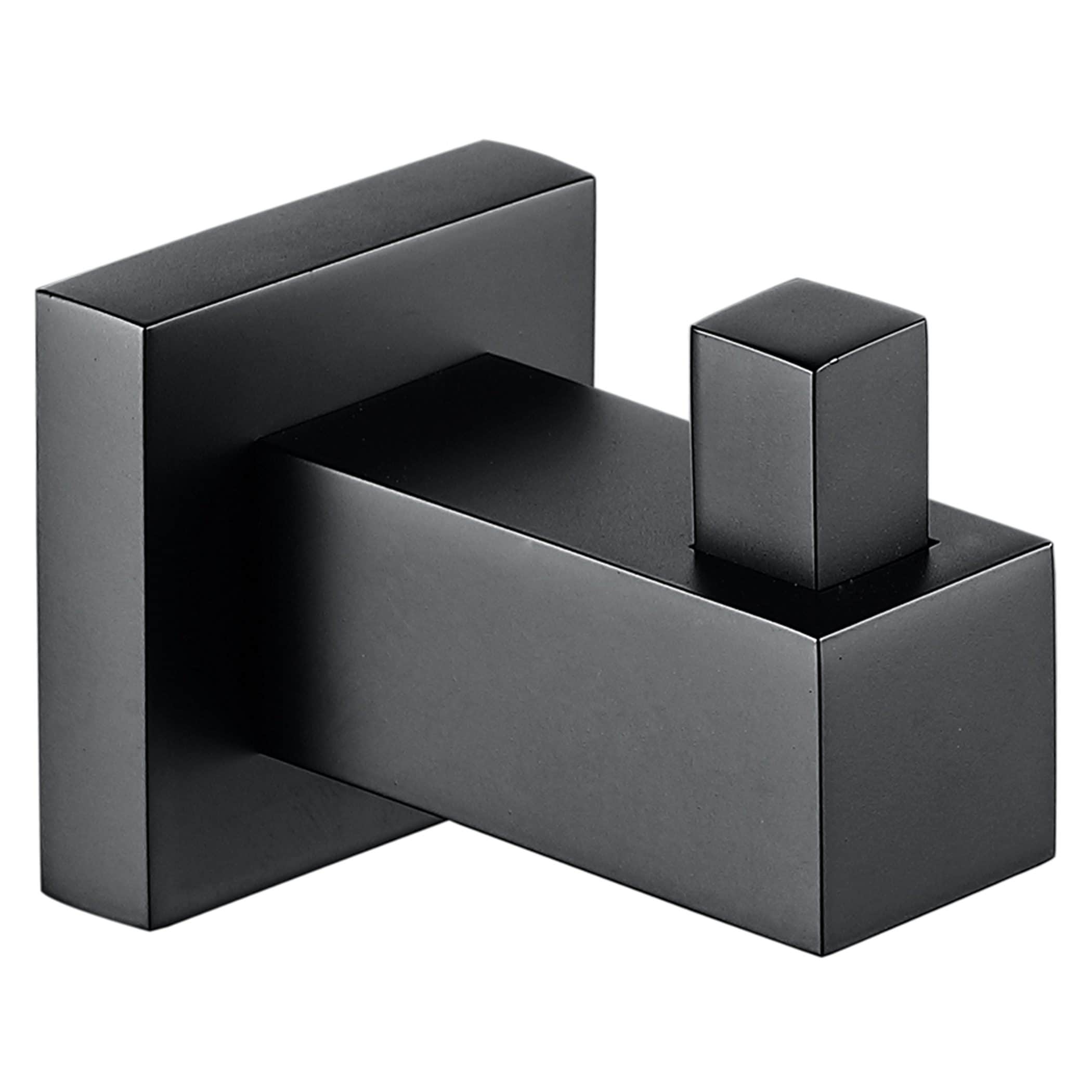 Sleek black modern bathroom tap with geometric design, perfect for contemporary bathroom decor and custom fixtures.