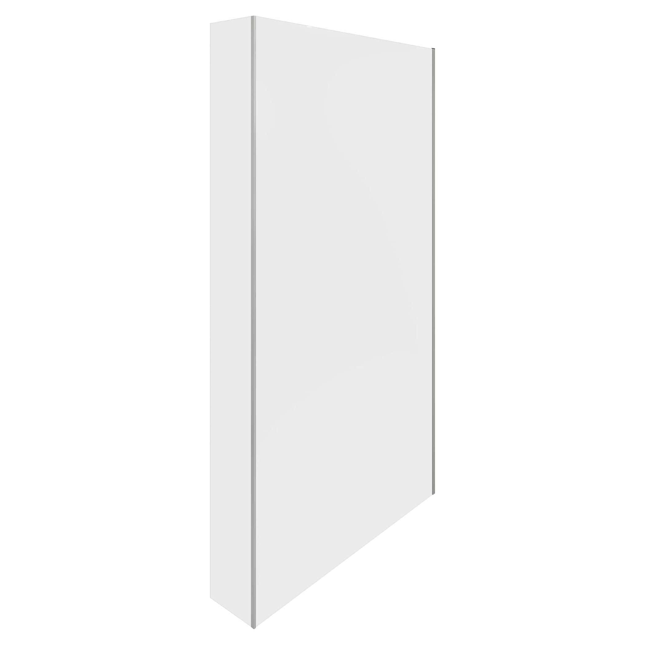 Shower screen for modern bathrooms, featuring a sleek glass design with aluminium trim, ideal for easy cleaning and durable use. Perfect for enhancing bathroom functionality and style.