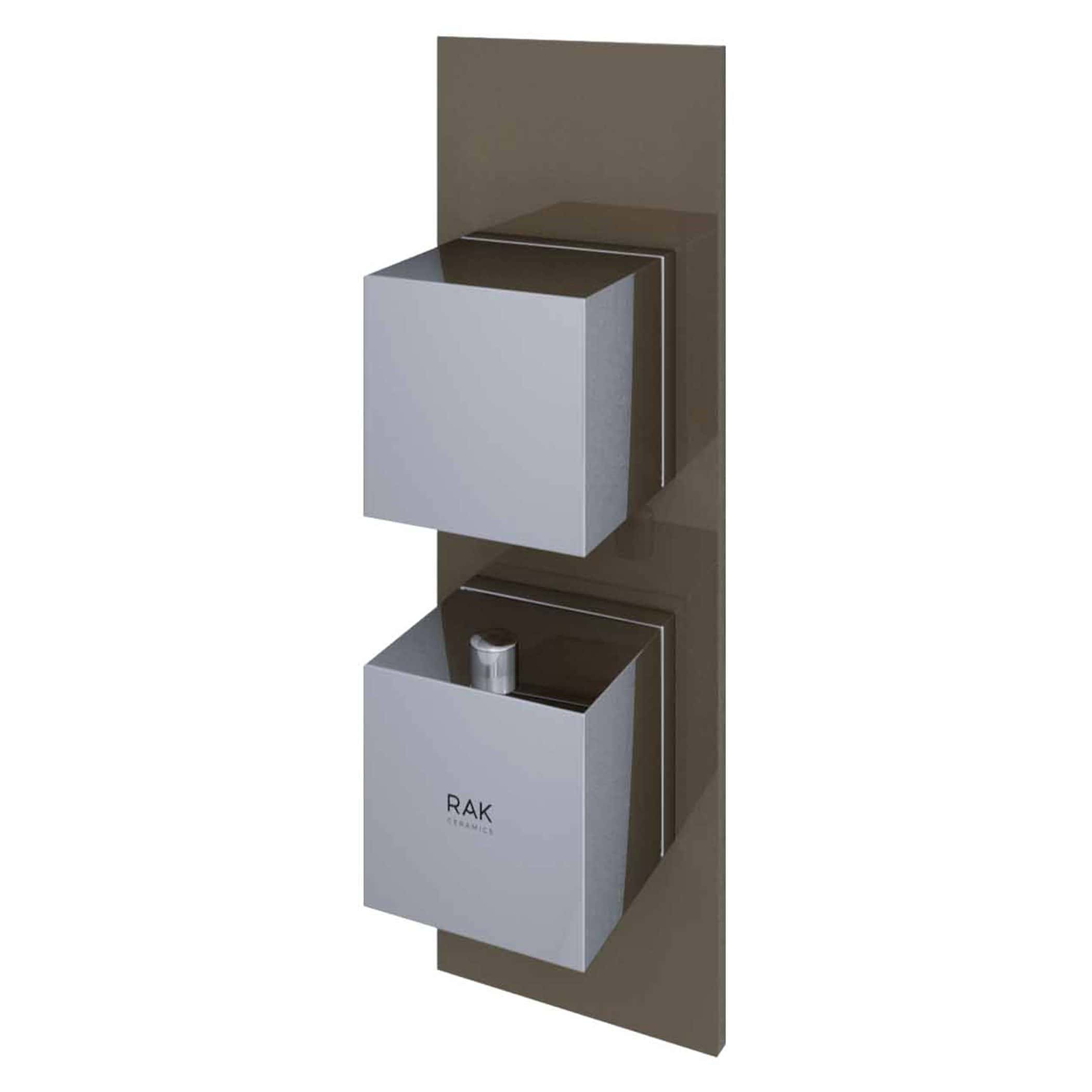 Sleek modern bathroom storage cabinets in white and grey, featuring minimalist design, perfect for contemporary bathroom organisation and decoration.