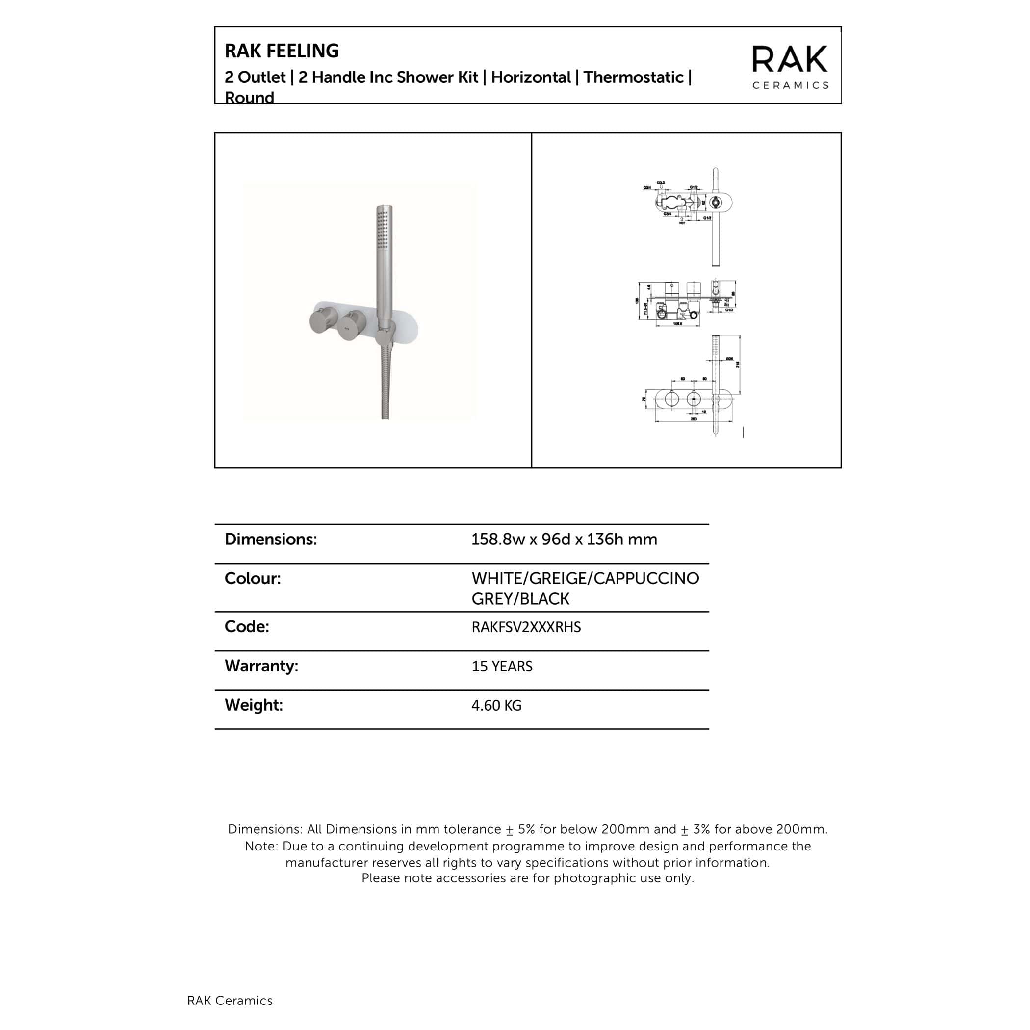 Height-adjustable shower head with handheld wand and thermostatic mixer, ideal for modern bathrooms.