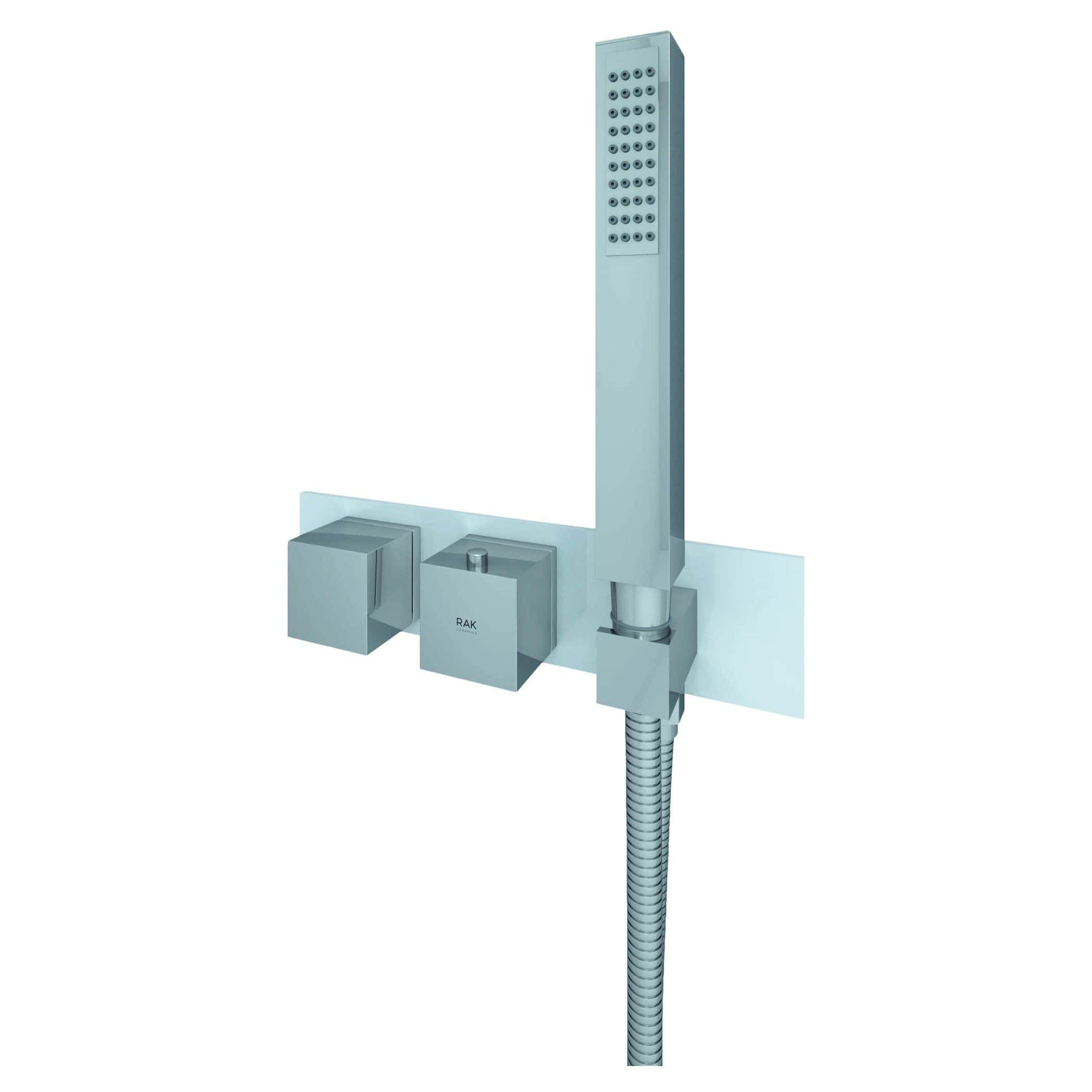 Modern shower panel system with adjustable multifunction features for luxurious bathroom refreshment.