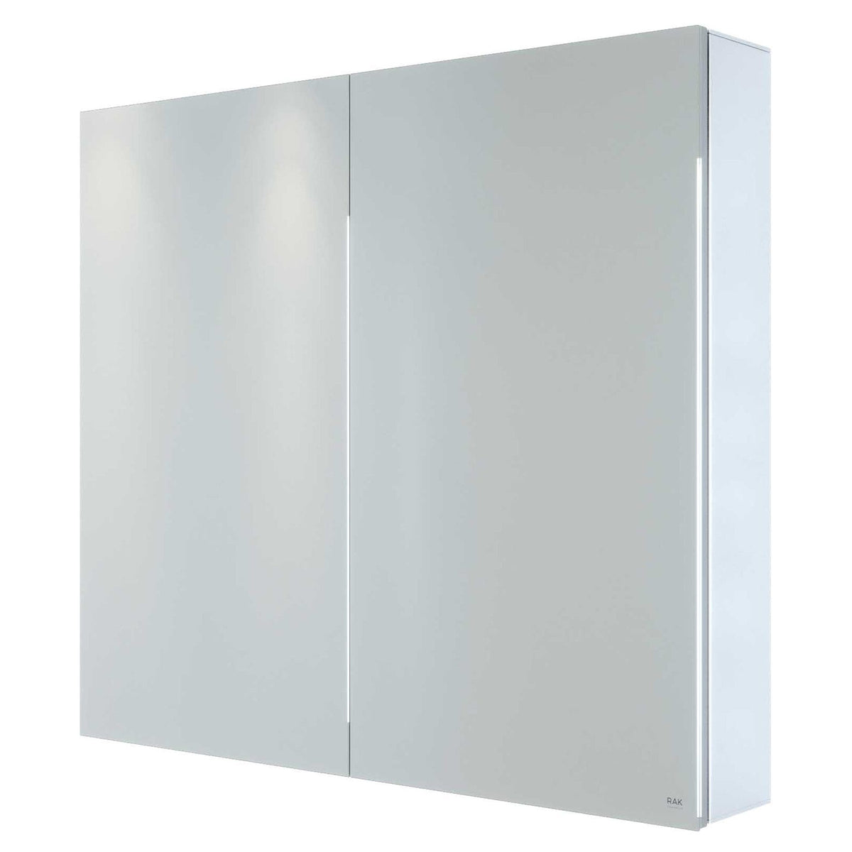 Sleek white bathroom wall cabinet with mirrored doors, ideal for modern bathroom storage solutions. Durable and stylish, perfect for organising toiletries and essentials.