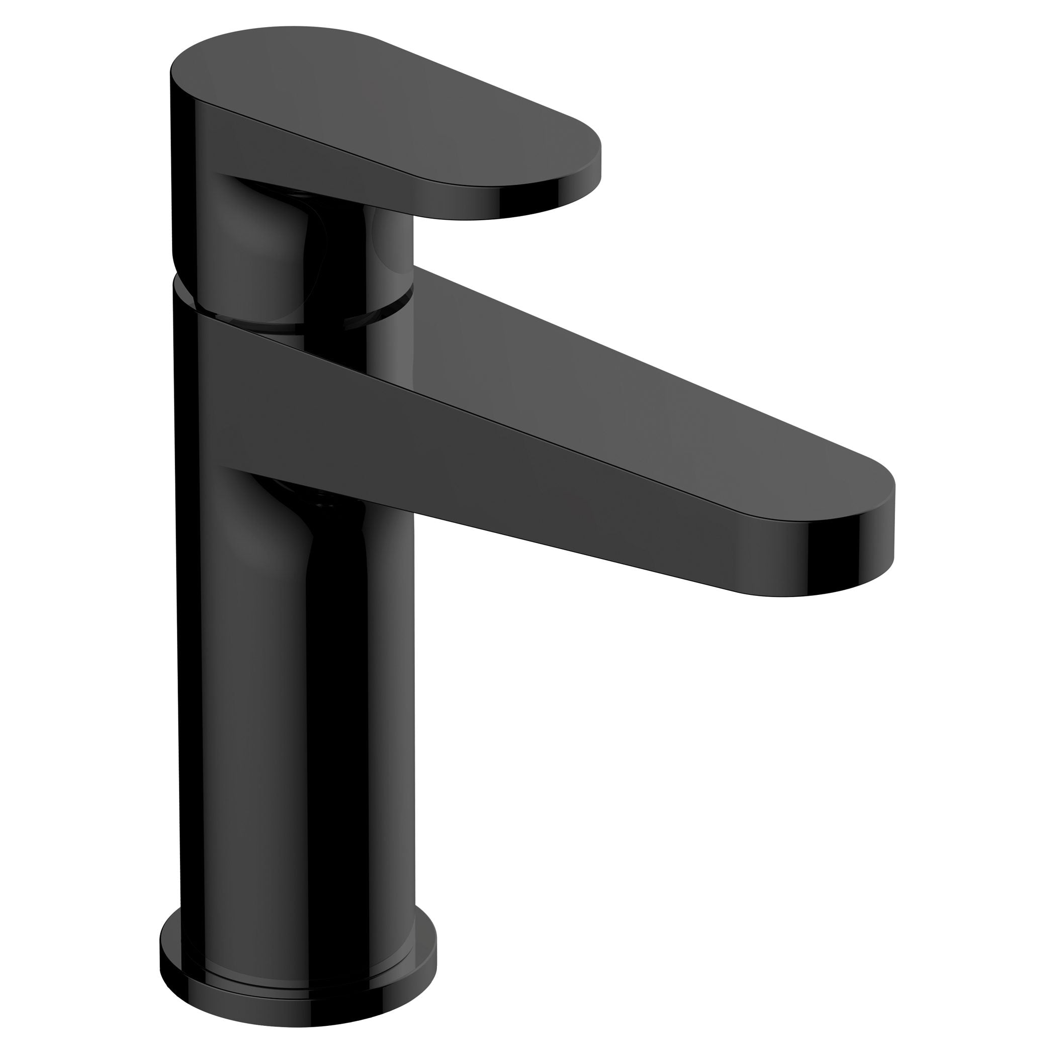 Black matte basin mixer tap with a modern, minimalist design for stylish and functional bathroom or kitchen use. Ideal for contemporary bathroom renovations.