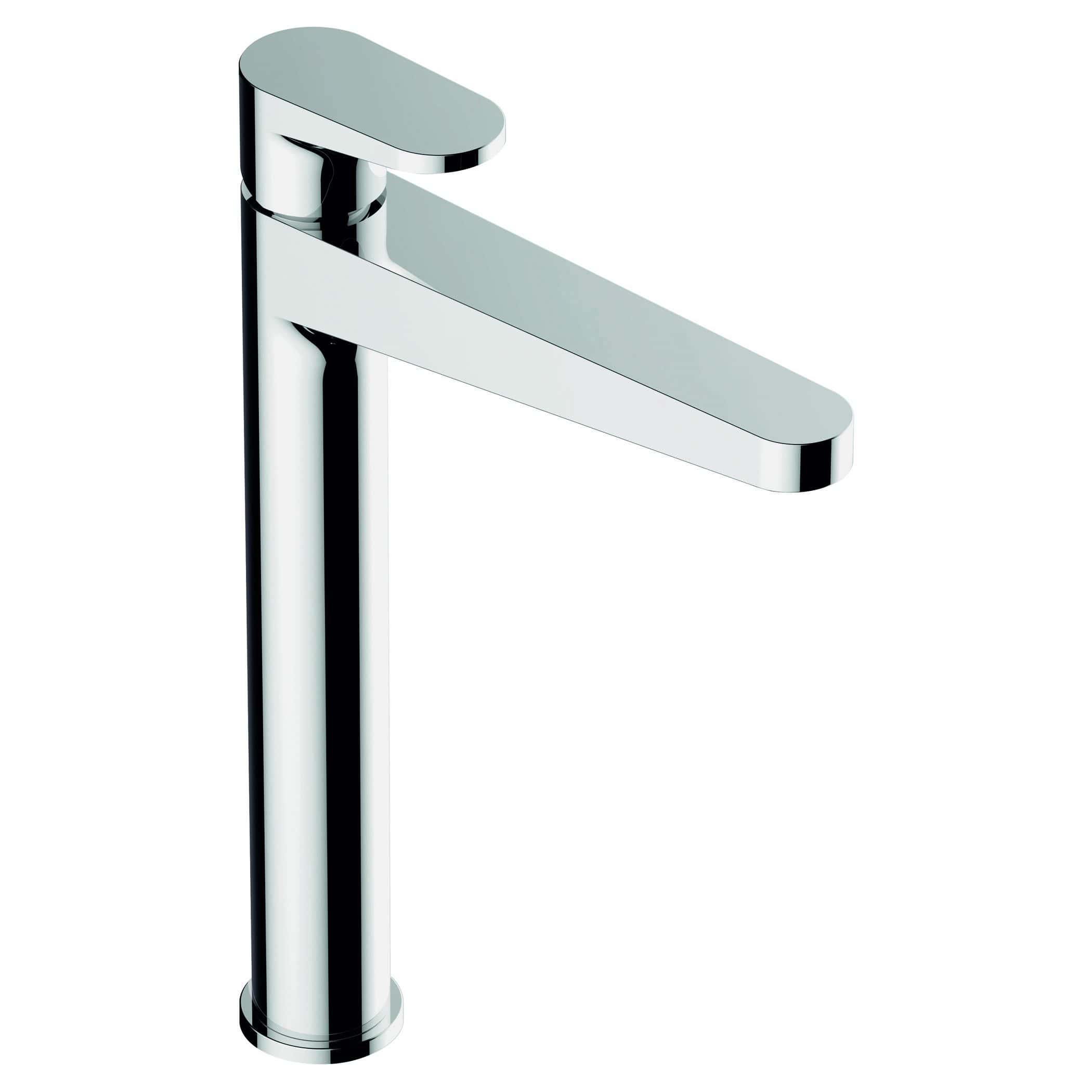 Chrome bathroom basin mixer tap for modern bathroom designs, featuring sleek and minimalist style. Ideal for contemporary spaces, durable and easy to operate.