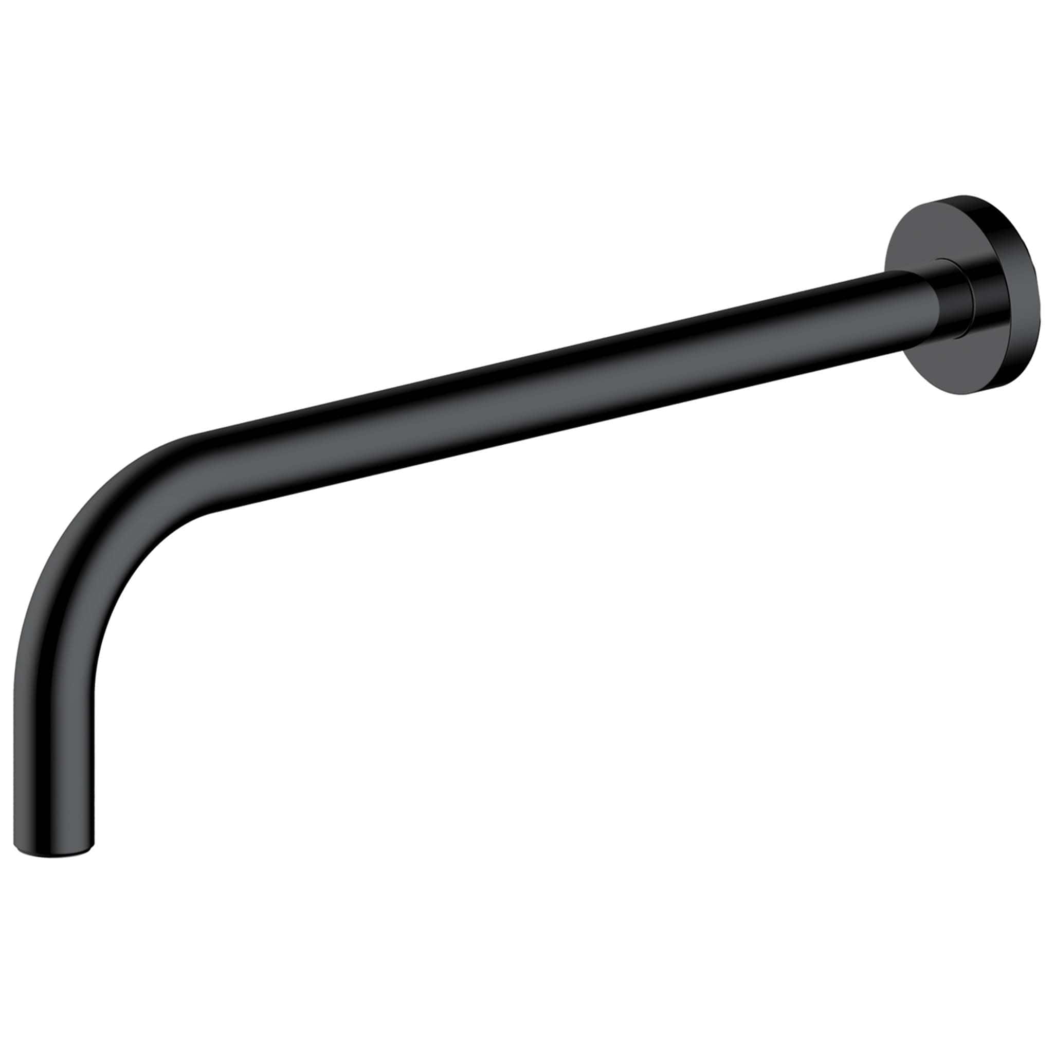 Sleek black wall-mounted bathroom towel rail with modern minimalist design, perfect for enhancing bathroom decor and providing practical towel storage. Suitable for contemporary bathrooms.