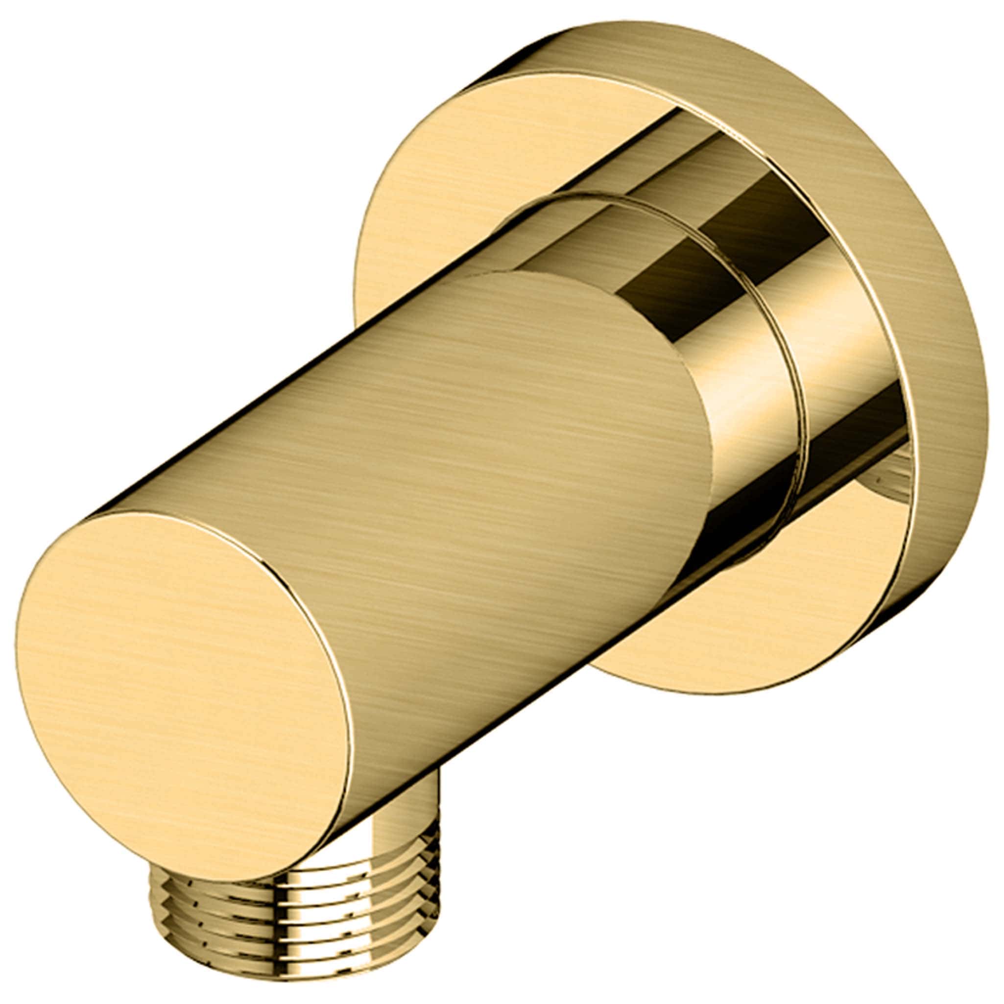 Shower arm diverter valve in polished brass for modern bathroom showers and bath fixtures. Durable, corrosion-resistant, and easy to install. Enhances shower functionality with sleek design.