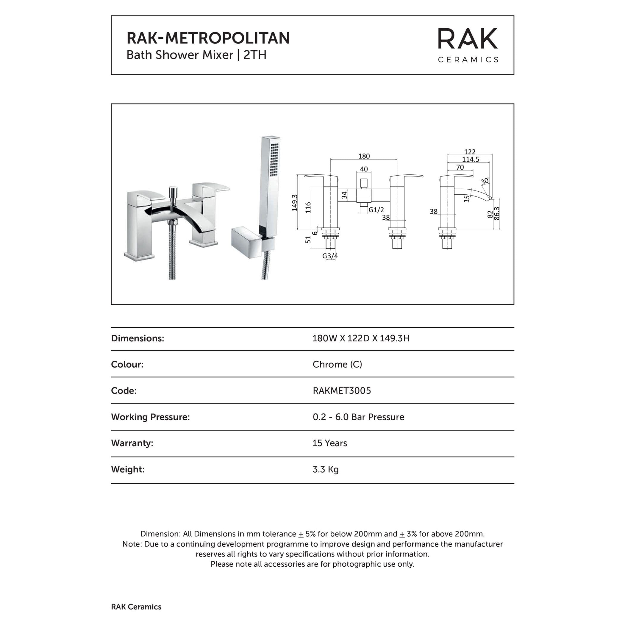 Polished chrome bathroom shower mixer with separate handheld shower head, modern design, ideal for luxury bathrooms.