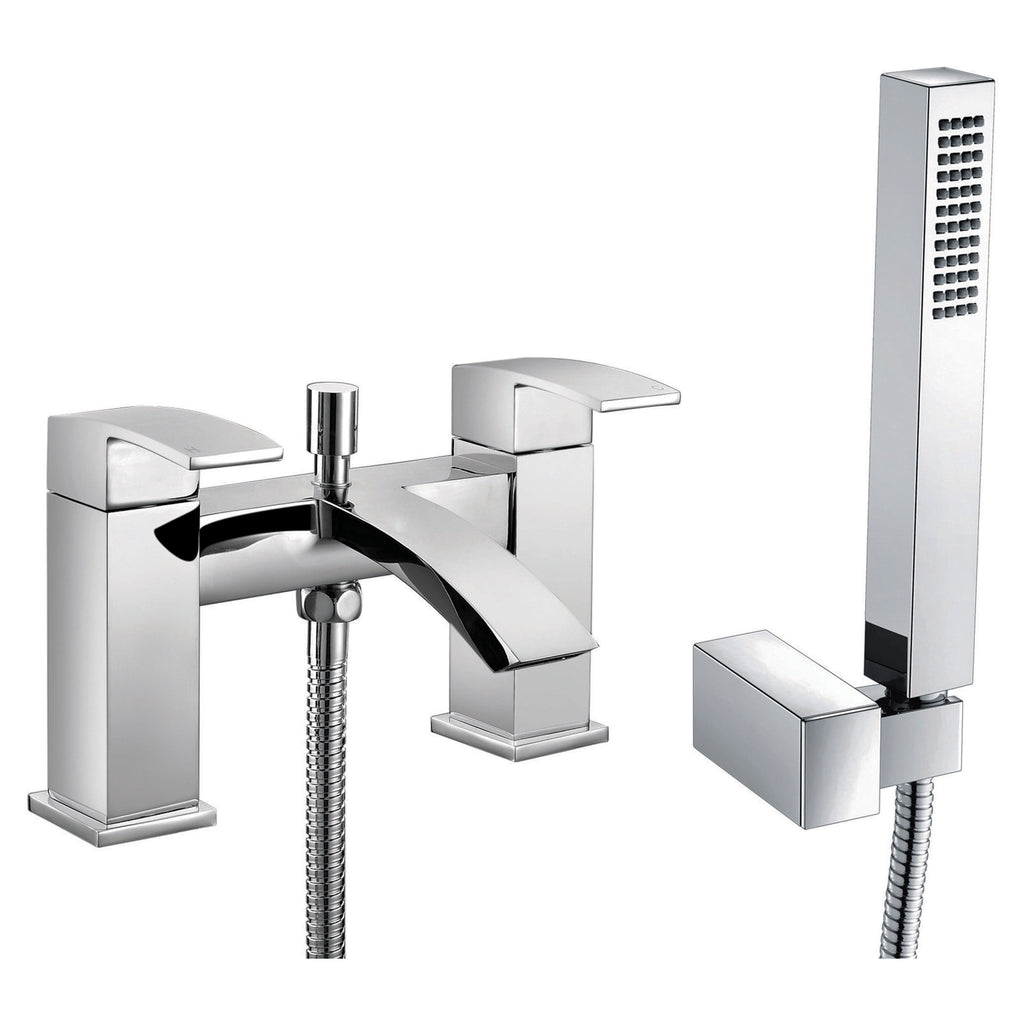 Sleek chrome bathroom mixer tap with modern design, ideal for stylish bathroom sinks and showers. Perfect for contemporary bathroom renovations and upgrade projects.