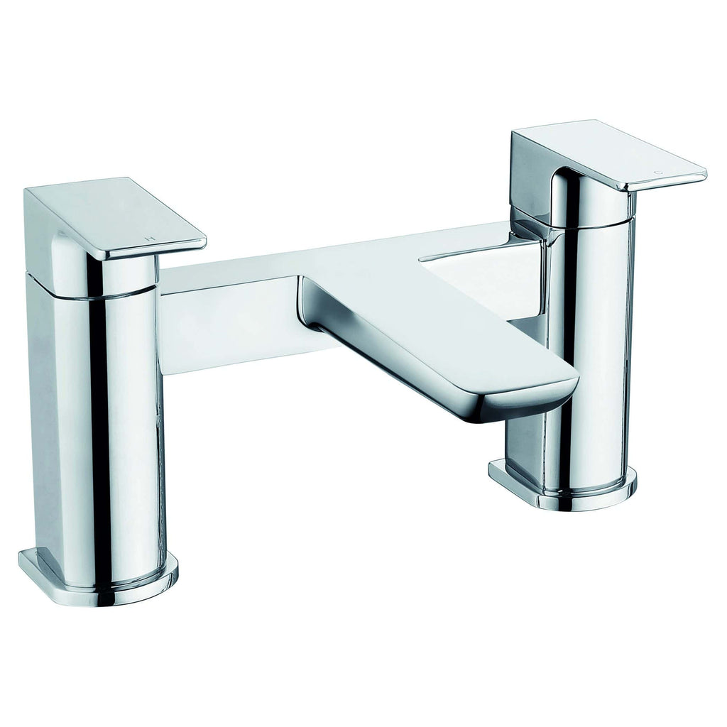 Polished chrome bathroom mixer tap with modern design, ideal for contemporary bathroom sinks or basins. Durable and easy to install, offering a sleek finish for stylish bathroom upgrades.