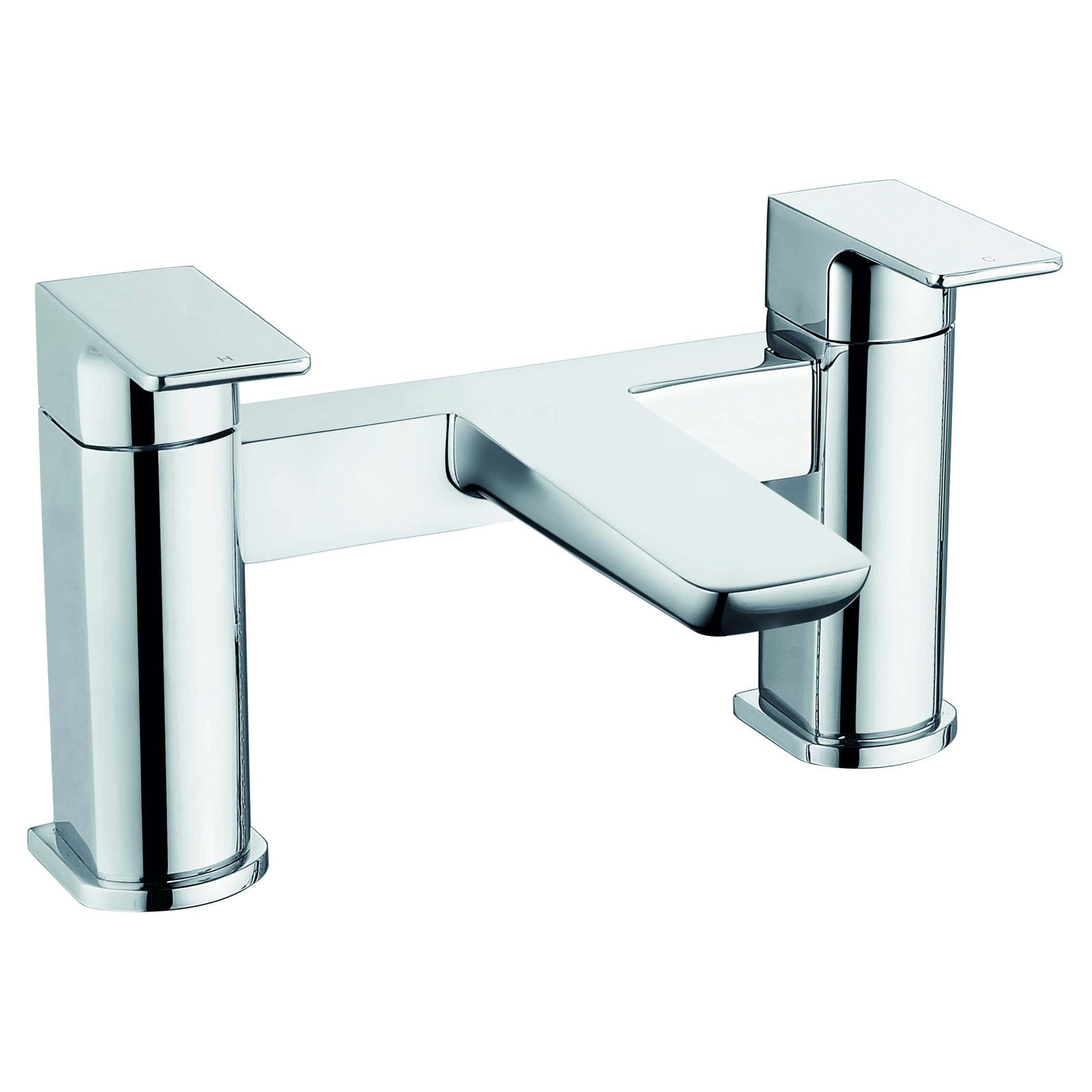 Polished chrome bathroom mixer tap with modern design, ideal for contemporary bathroom sinks or basins. Durable and easy to install, offering a sleek finish for stylish bathroom upgrades.