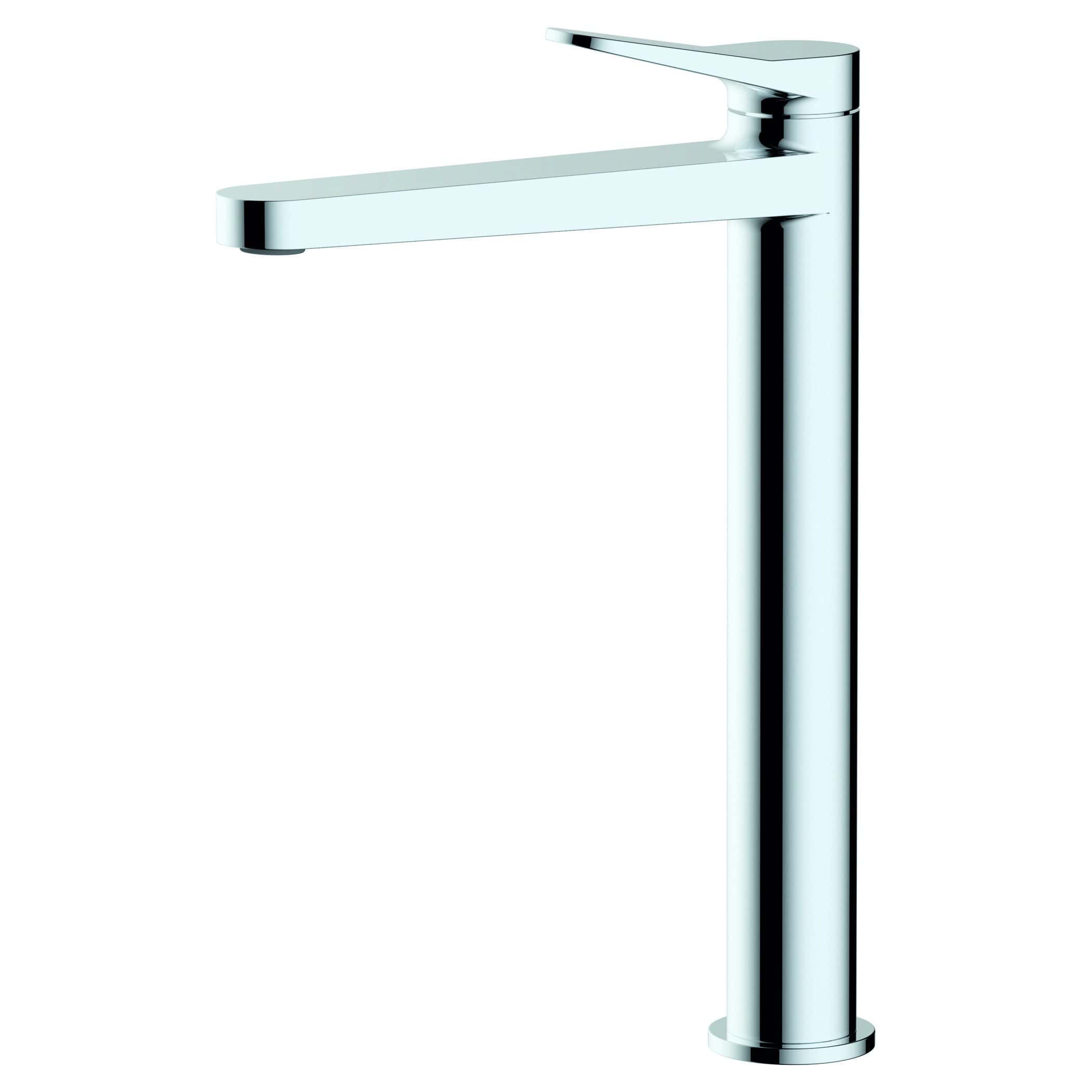 Polished chrome bathroom mixer tap, modern design, sleek and stylish finish, ideal for contemporary bathroom or kitchen, easy to install and maintain.