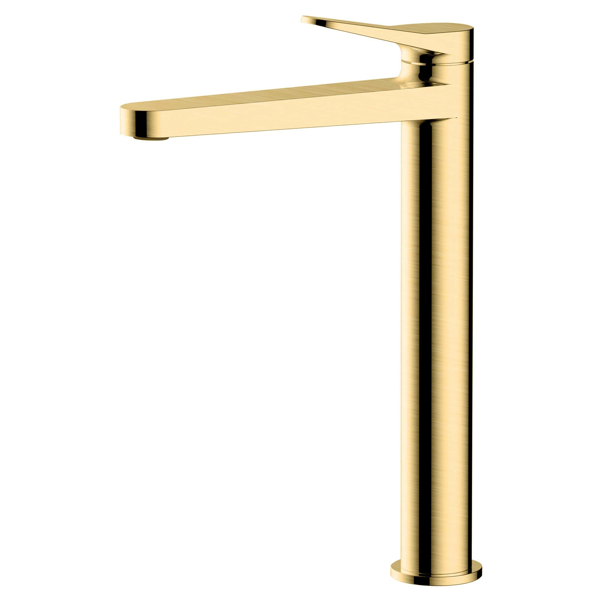Sleek gold modern bathroom tap with minimalist design, ideal for contemporary bathroom décors. Crafted from high-quality materials, providing durability and a stylish finish. Perfect for luxury bathroom settings.