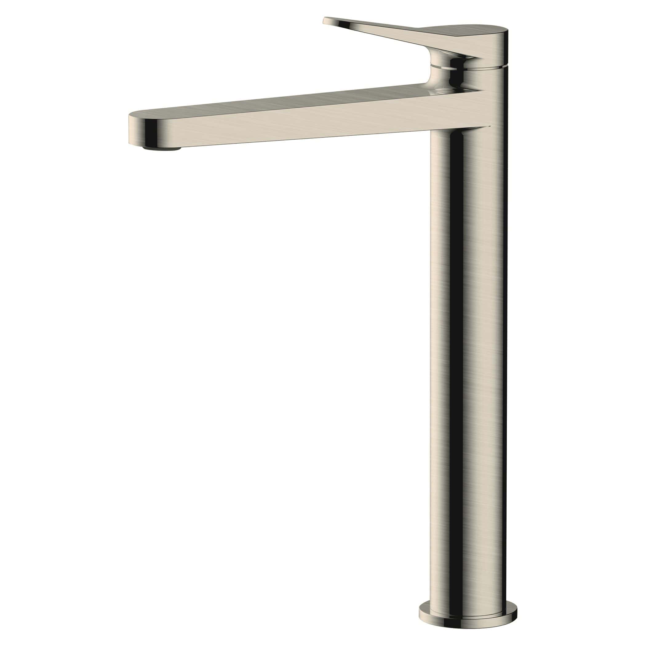Sleek modern stainless steel bathroom sink tap with minimalist design, ideal for contemporary bathroom renovations and upgrades.