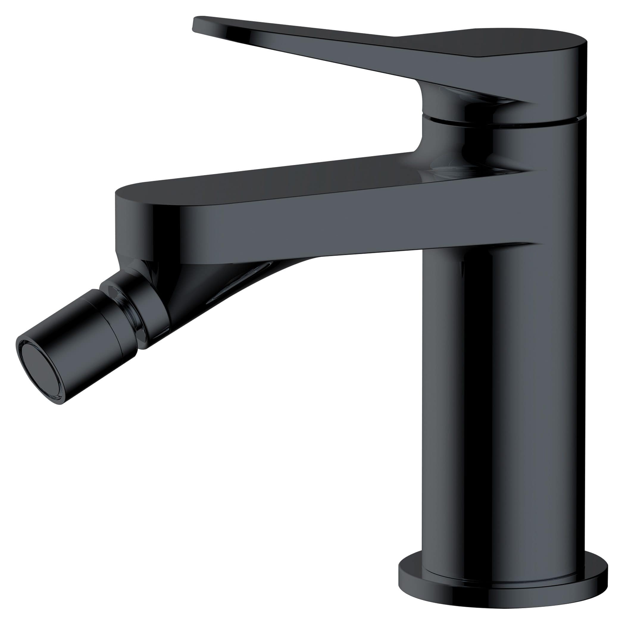 Brushed black bathroom tap, modern black basin mixer tap, sleek black kitchen faucet, contemporary bathroom plumbing fixture, black matte sink tap for bathrooms and kitchens.