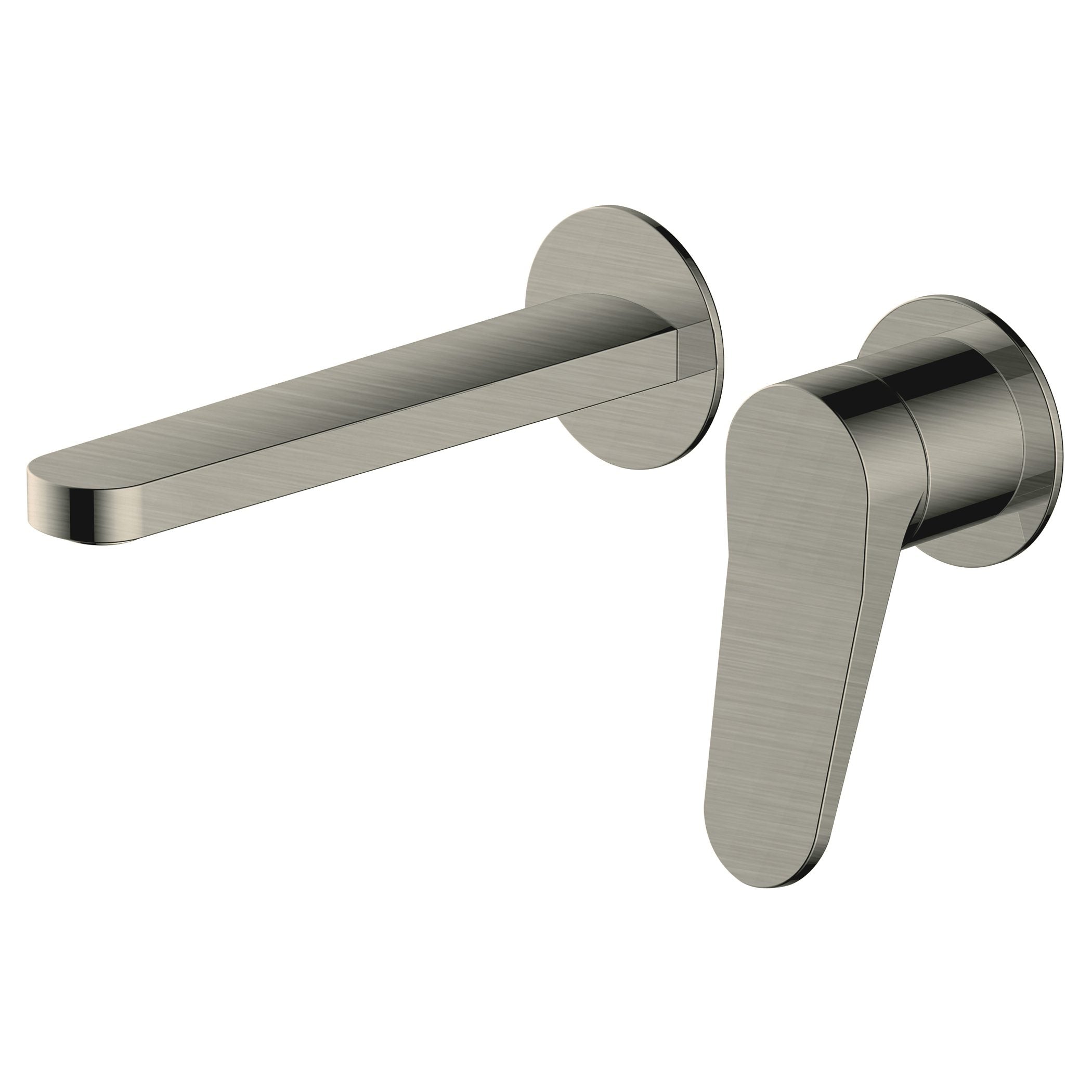 Sleek stainless steel bath and shower mixer tap with modern design, ideal for contemporary bathrooms, providing precise water control and a stylish, minimalistic look.