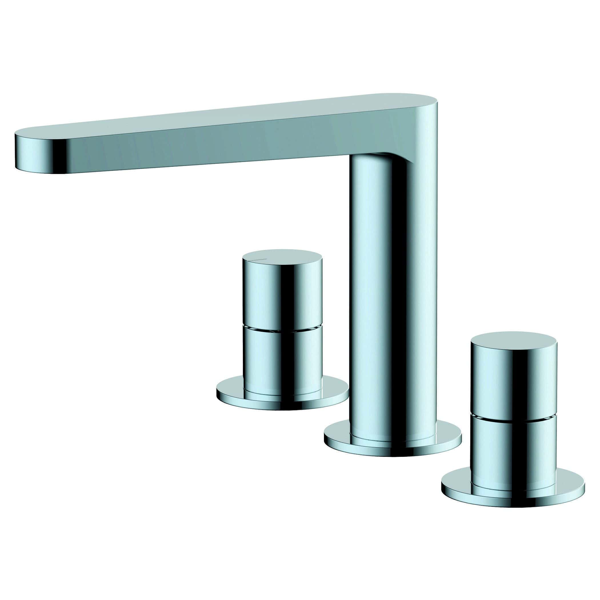 Shiny modern bathroom faucet with sleek chrome finish, featuring a minimalist design for contemporary bathrooms. Elegant and functional chrome tap ideal for stylish bathroom renovations.