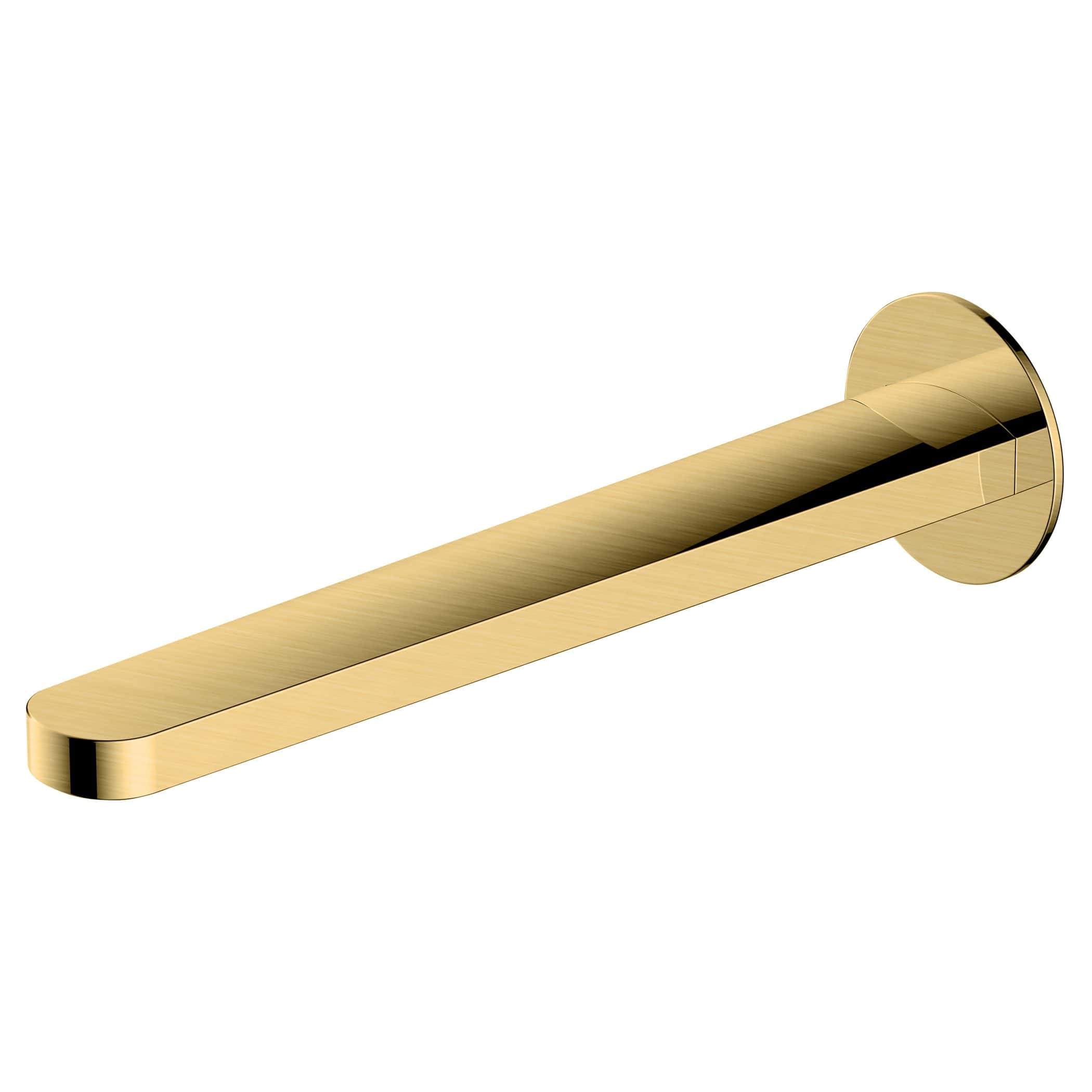 Polished gold bathroom door handle, modern and elegant design for luxury bathroom interiors.
