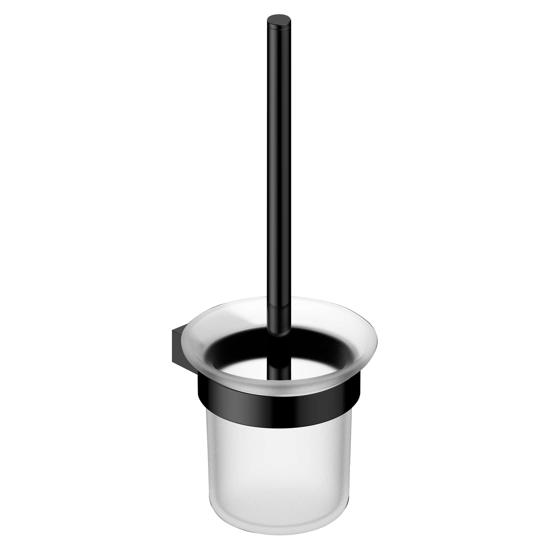 Stainless steel toilet brush and holder set, modern bathroom accessory from Bubly Bathrooms, ideal for clean and hygienic bathroom cleaning solutions.