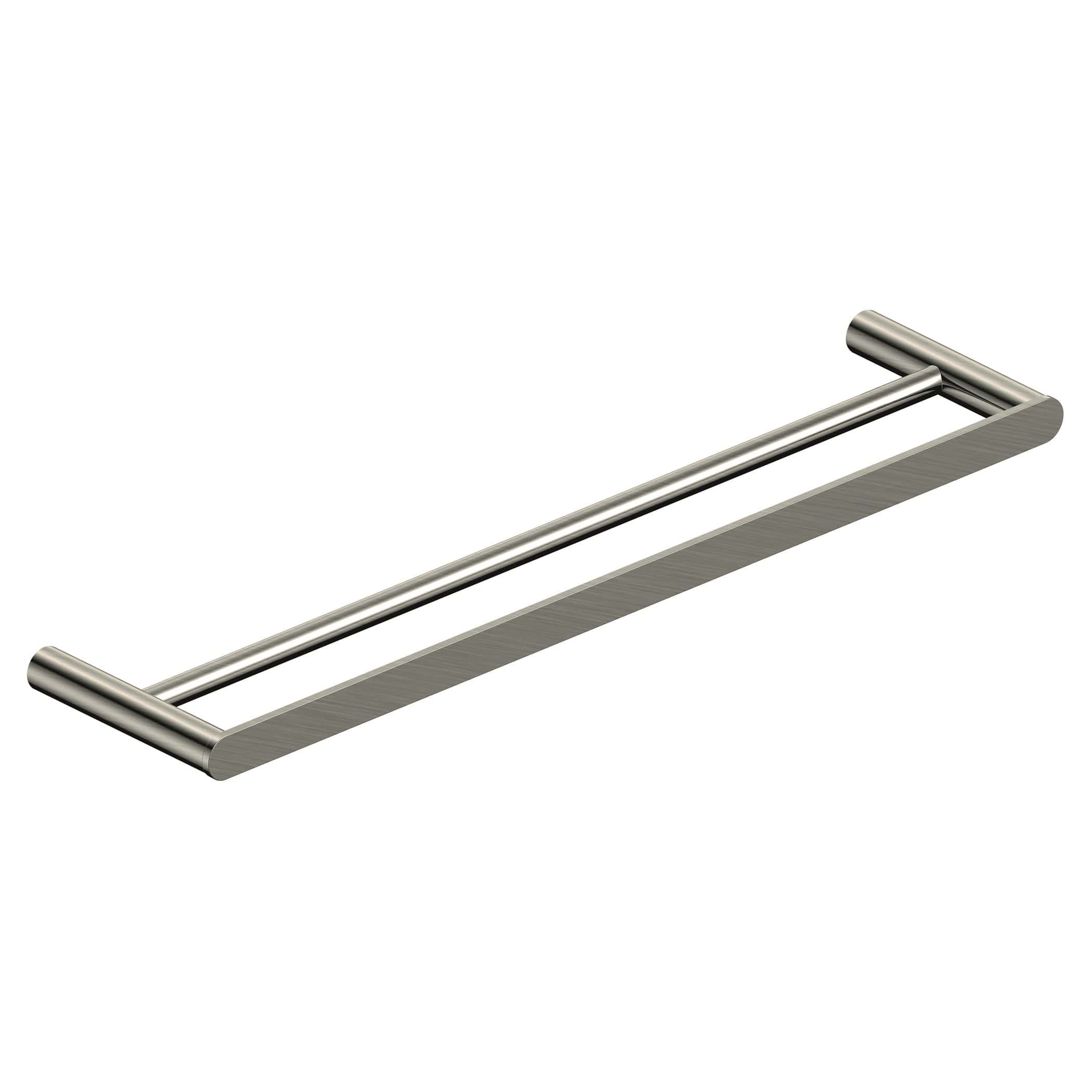 Stainless steel towel rail for bathroom, modern design, perfect for hanging towels and bathing accessories, easy to install.