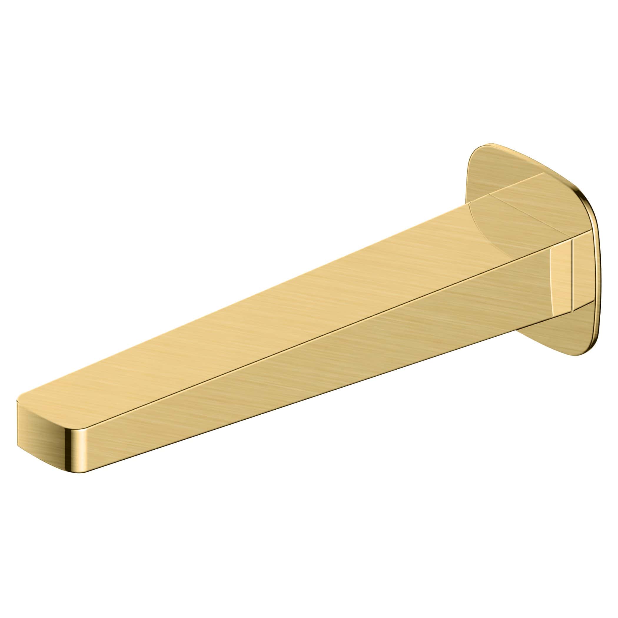 Shower grab bar in brushed gold finish for bathroom safety and support. Elegant addition to modern bathroom interiors, ensuring secure footing with stylish design. Perfect for luxury bathroom upgrades.