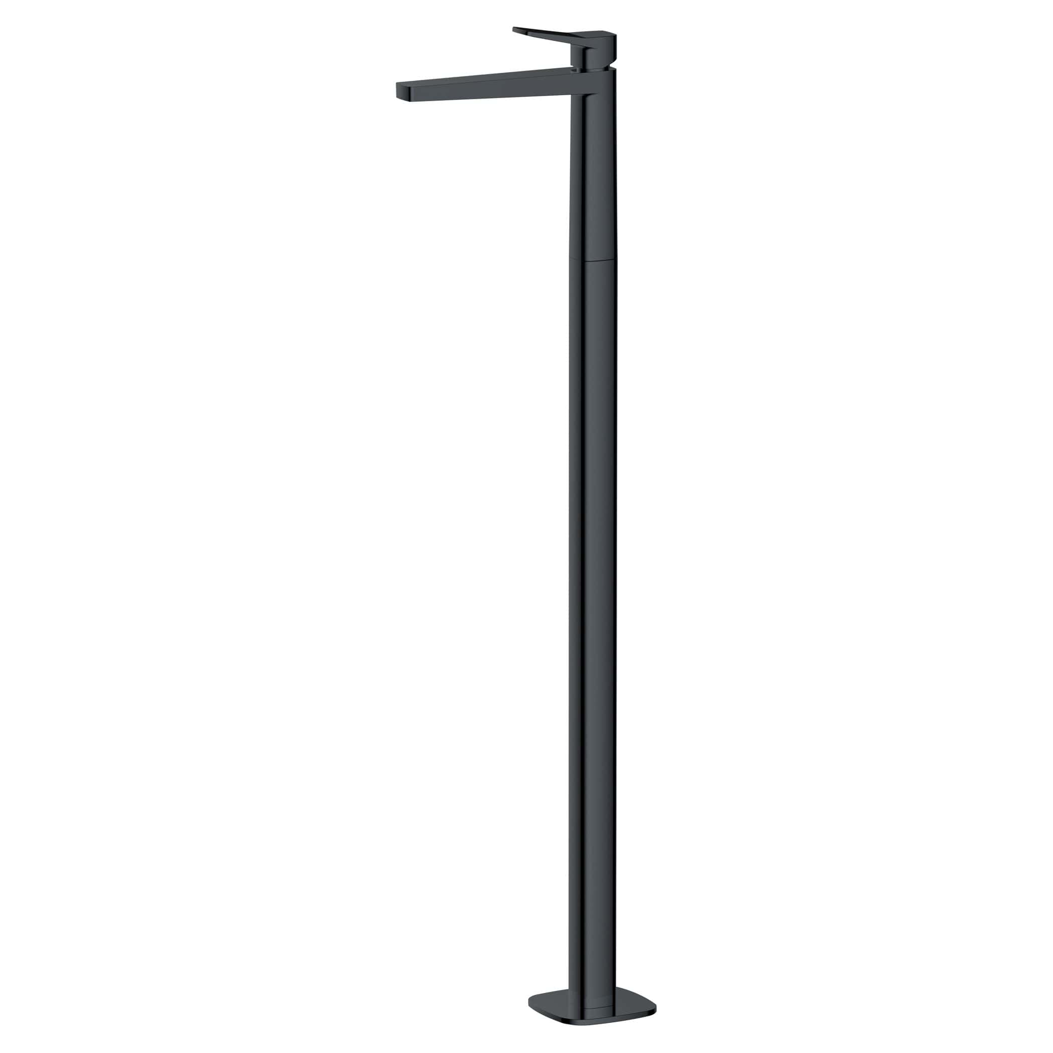 Sleek black bathroom tap with modern design, perfect for stylish bathroom upgrades and comfortable water control. Ideal for contemporary bathroom interiors.