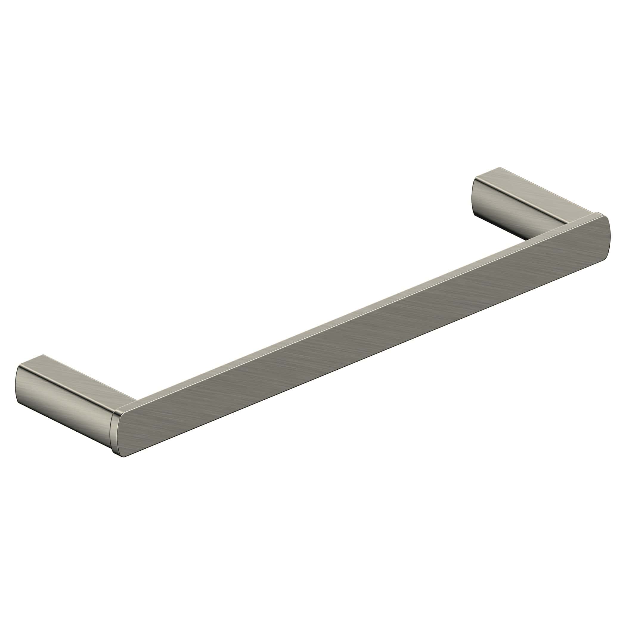 Sleek stainless steel bathroom towel rail with a modern, minimalist design, perfect for contemporary bathrooms and towel organisation.