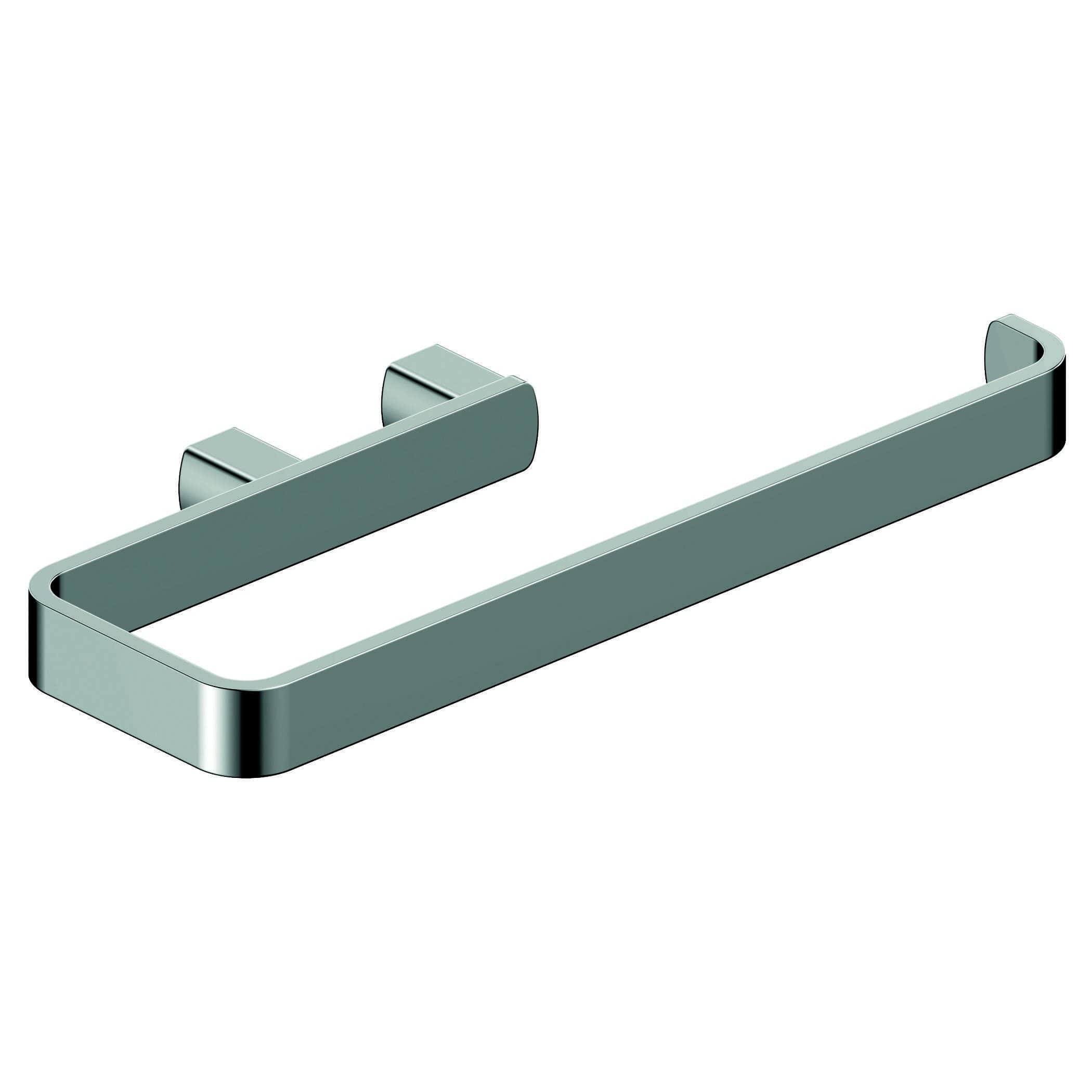 Polished chrome bathroom towel rail, modern heated towel holder for luxury bathrooms. Durable, sleek design adding elegance and functionality to your bathroom space.