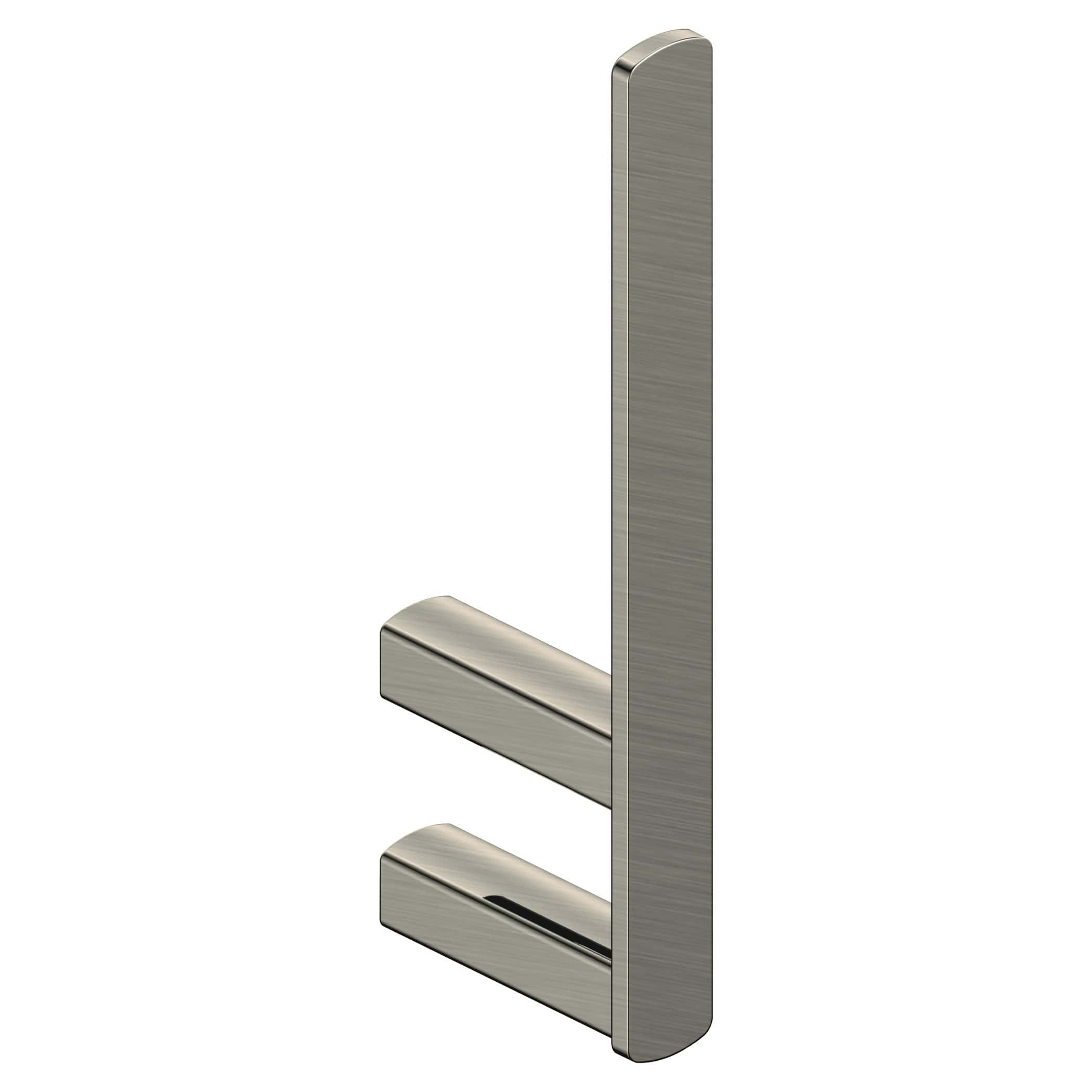 Sleek modern stainless steel rail for bathroom storage and organisation, designed for convenience and style. Durable and rust-resistant, perfect for contemporary bathroom interiors.