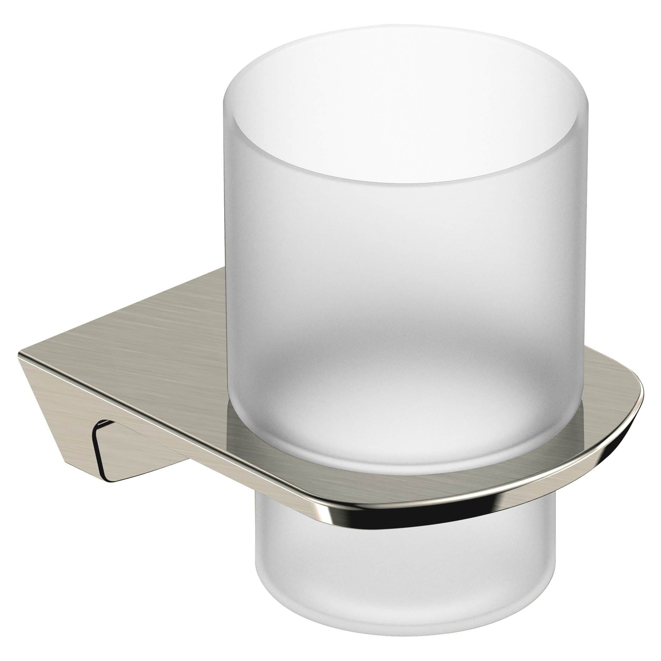 Sleek modern bathroom soap dispenser with stainless steel finish, perfect for contemporary Bubly Bathrooms settings.