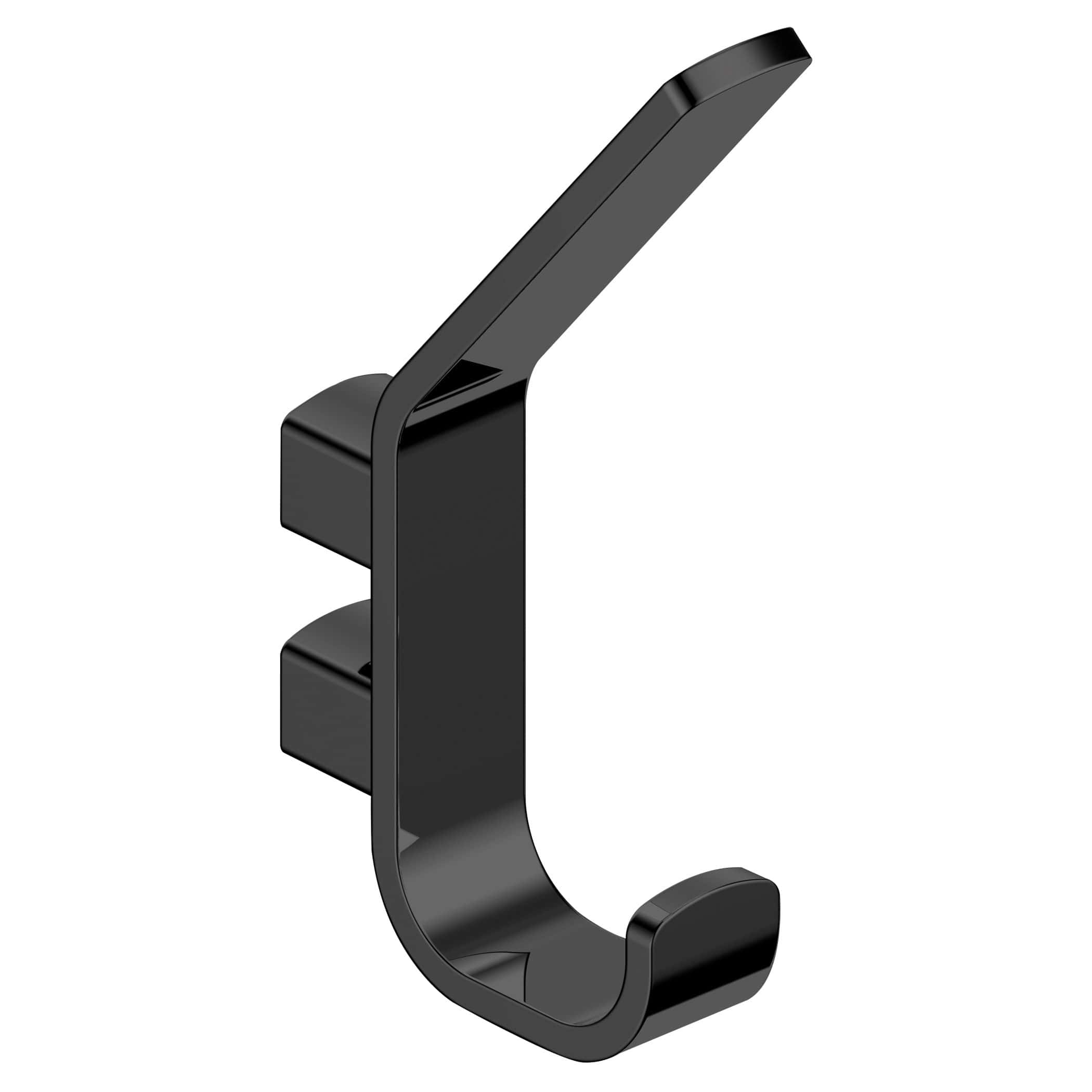 Sleek black bathroom towel hook for modern Bubly bathroom decor, durable and space-saving design, ideal for hanging towels and accessories. Perfect for stylish bathroom organisation.