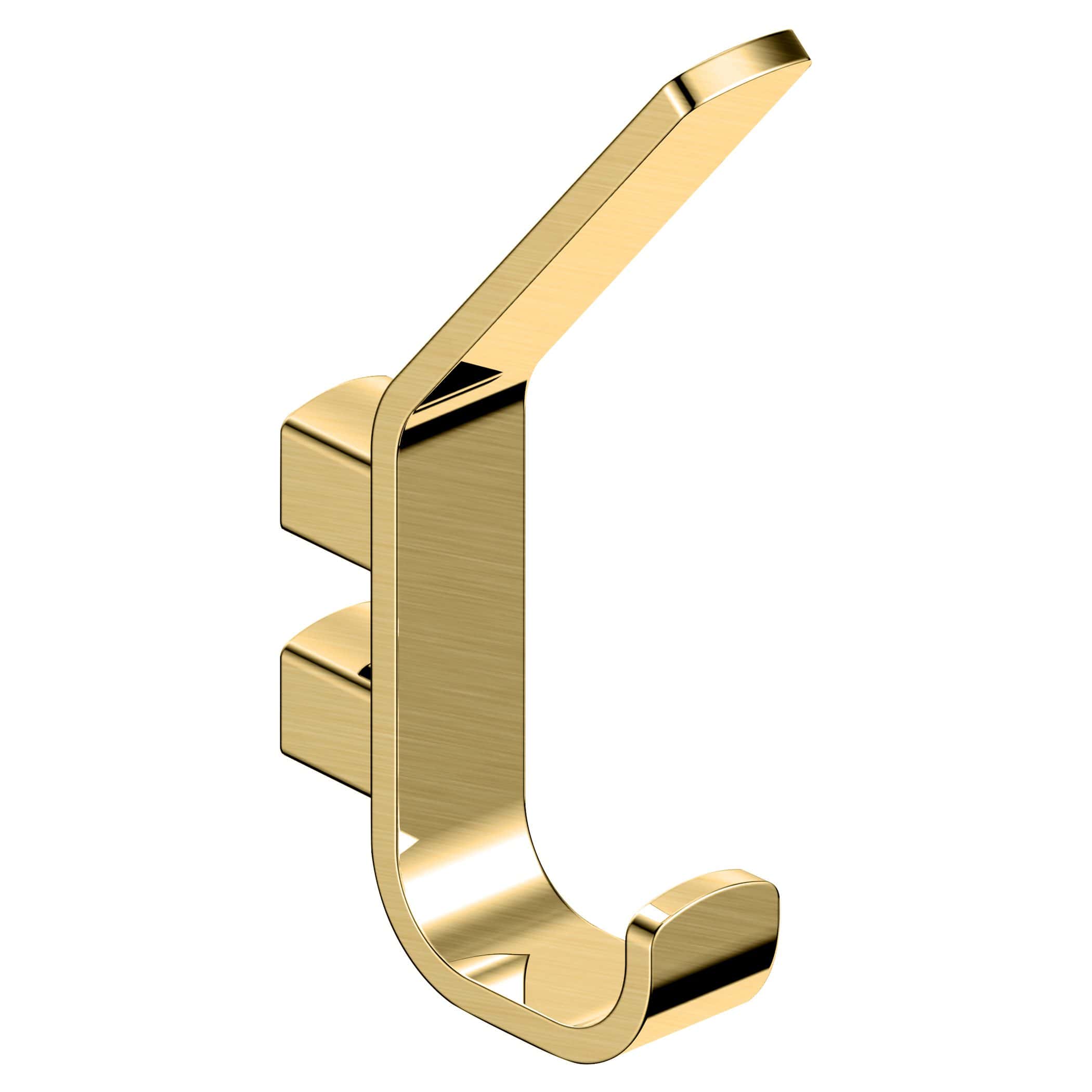 Elegant gold bathroom hook, modern bathroom accessories, stylish gold towel hanger, luxury bathroom decor, Bubly Bathrooms premium fixture.