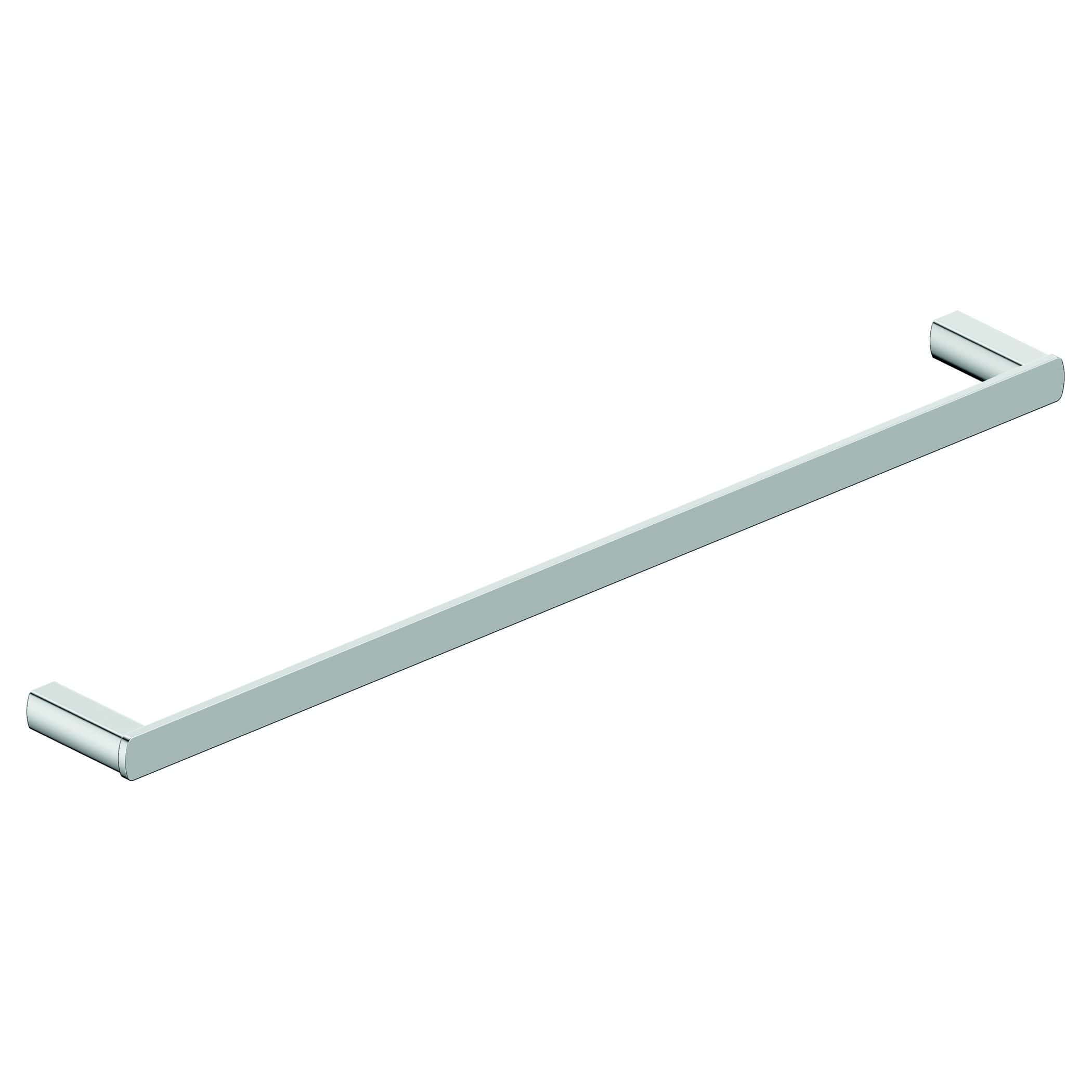 Sleek chrome bathroom towel rail, modern design for convenience and style in your bathroom. Perfect for drying towels, adding elegance to bathroom decor. Made by Bubly Bathrooms.