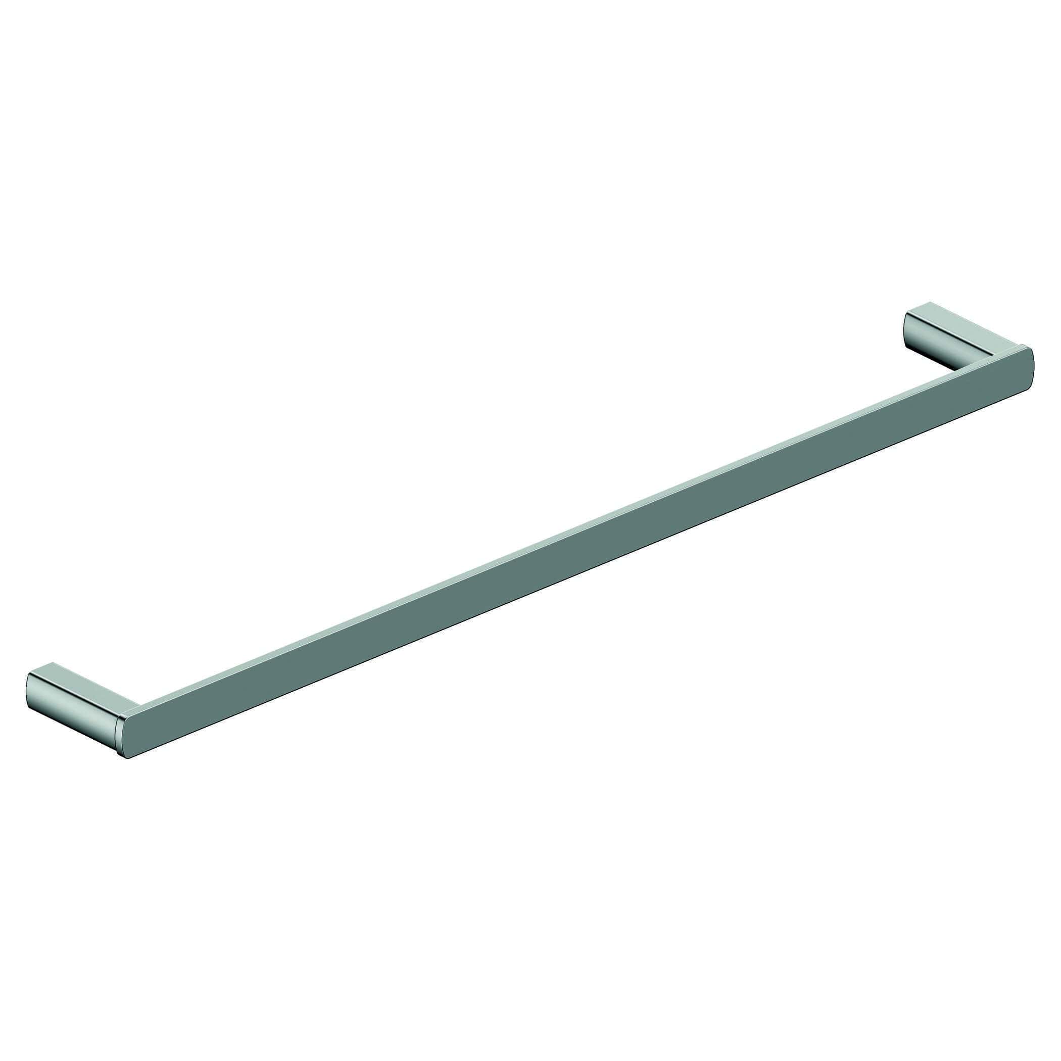Sleek modern chrome bathroom towel rail, stylish and functional accessory for contemporary bathrooms. Durable, easy to install and perfect for hanging towels and accessories.