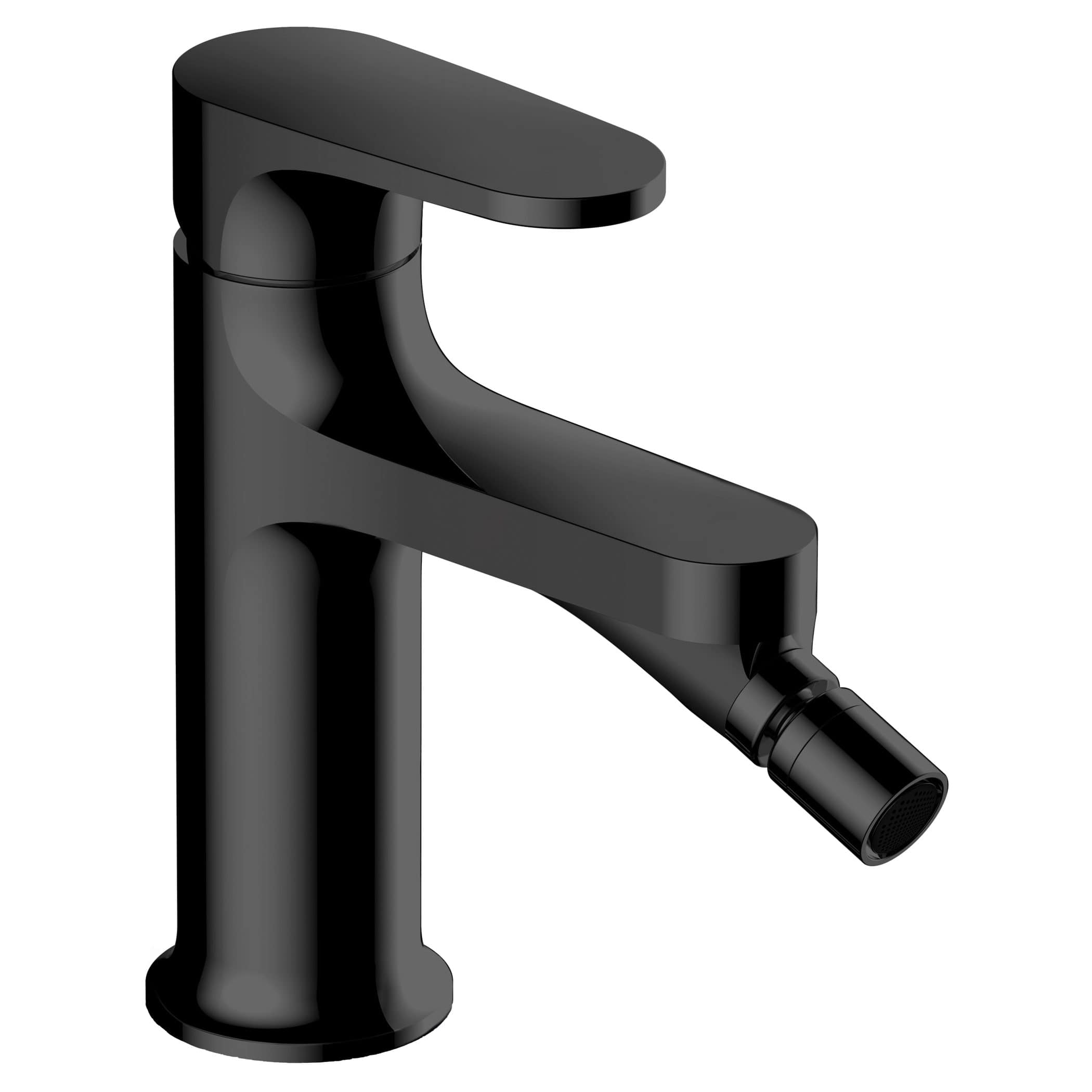 Sleek black bathroom tap with modern design, ideal for stylish and functional bathroom fixtures, complementing contemporary bathroom renovations.