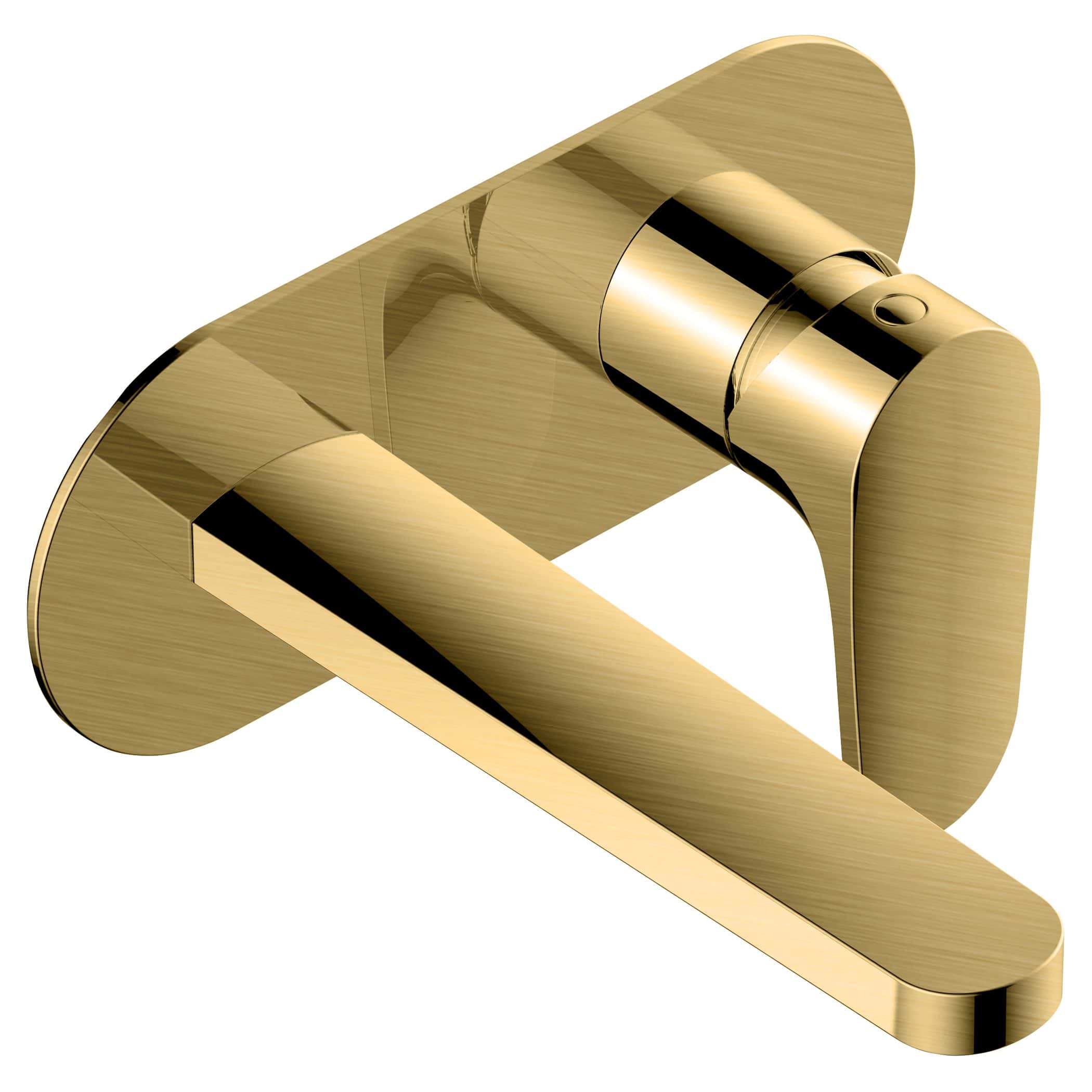 Polished gold bathroom faucet, modern tap fixture for bathroom sink, luxury gold bathroom hardware, sleek gold bathroom fixtures, Bubly Bathrooms premium bathroom accessories.
