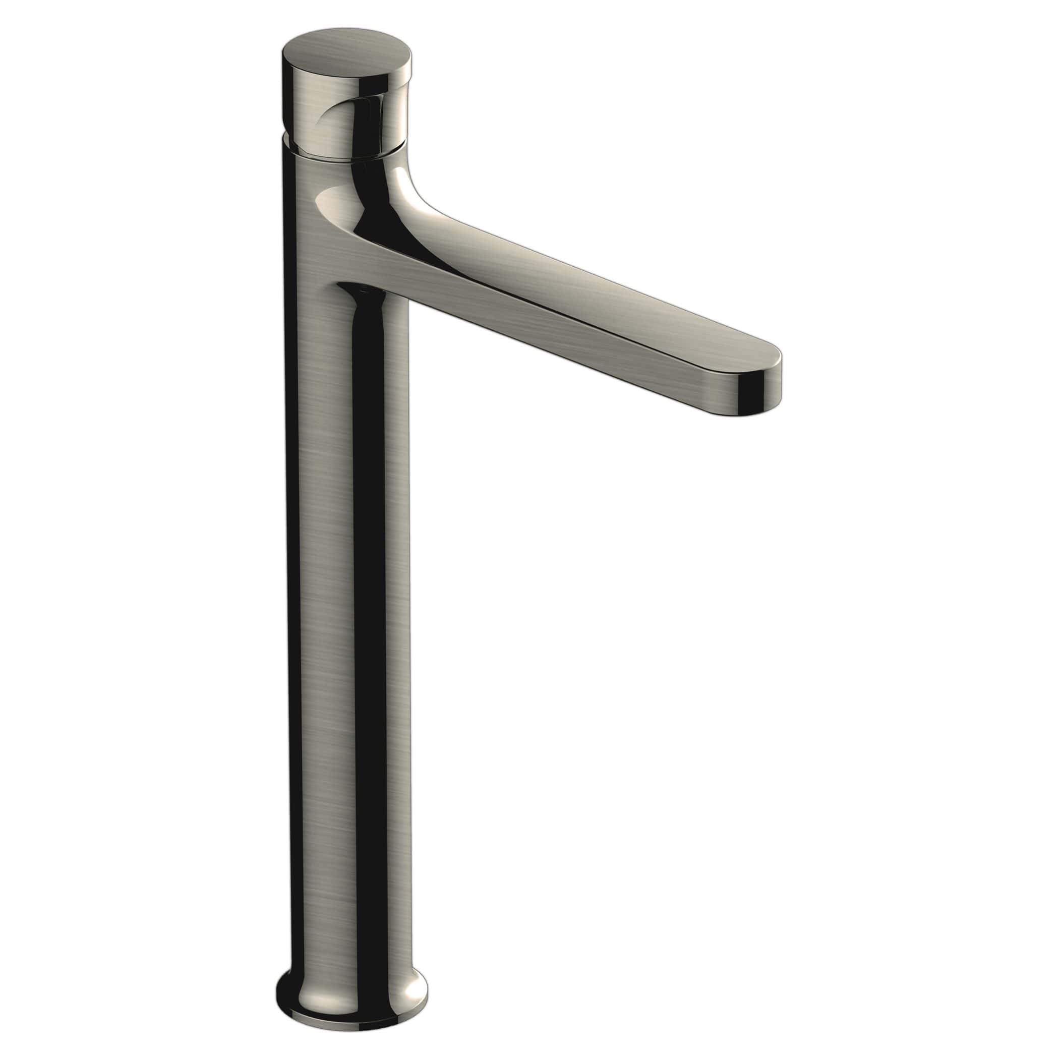 Brushed stainless steel bathroom tap, modern tall kitchen sink mixer faucet for contemporary bathroom design. Durable and sleek, perfect for stylish and functional bathroom installations.