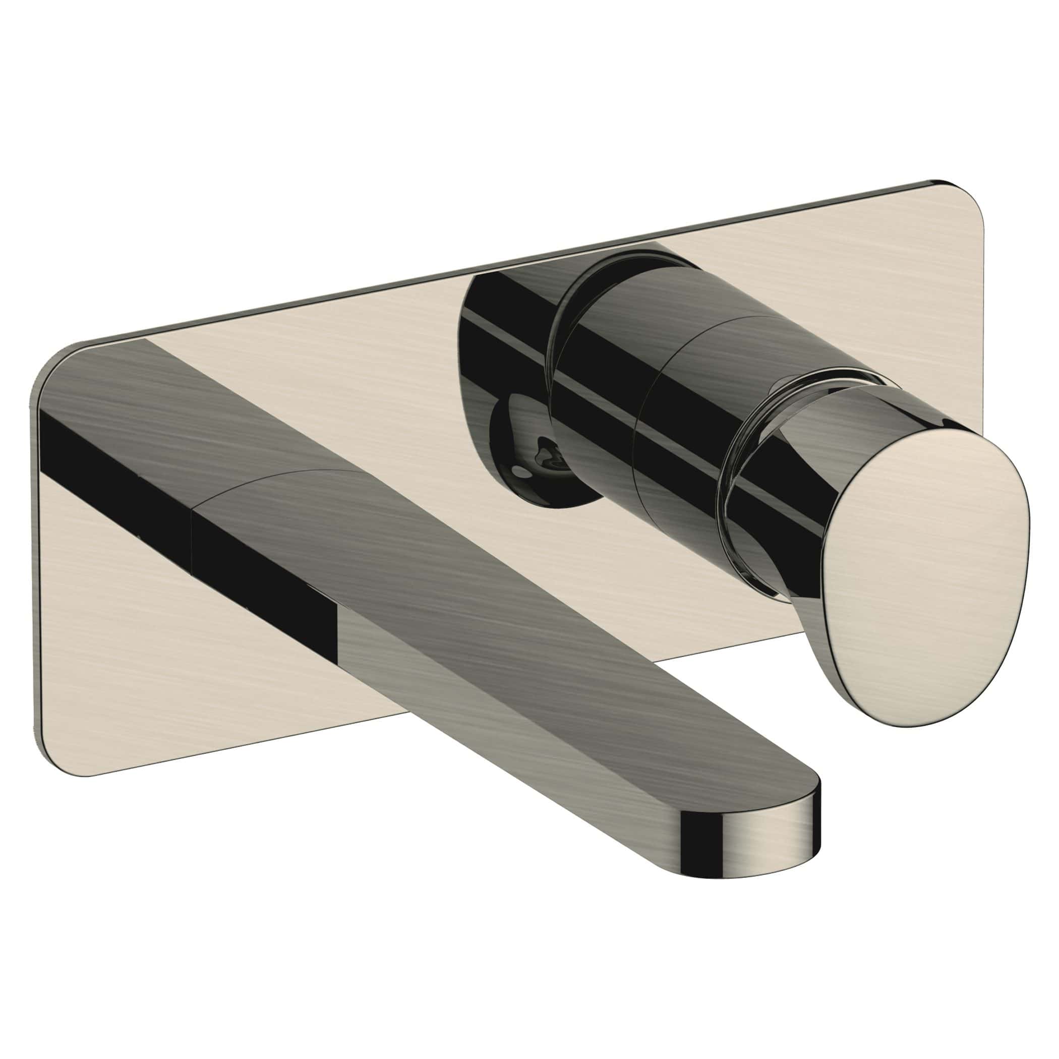 Sleek modern bathroom flush plate with chrome finish, compatible with concealed cisterns, for a contemporary bathroom design.
