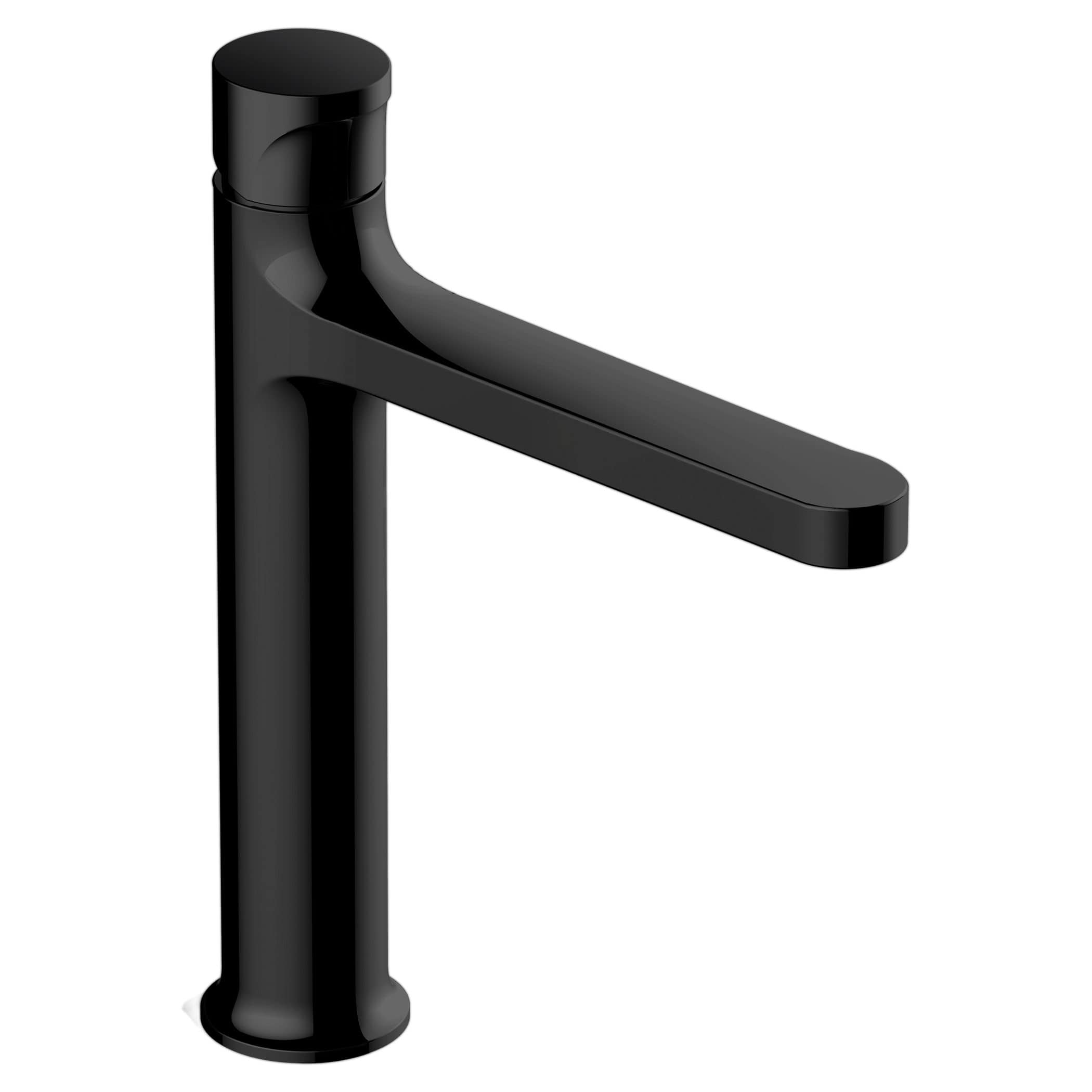 Black modern bathroom mixer tap for sleek bathroom design and convenient water control. Perfect for contemporary bathrooms and easy installation.