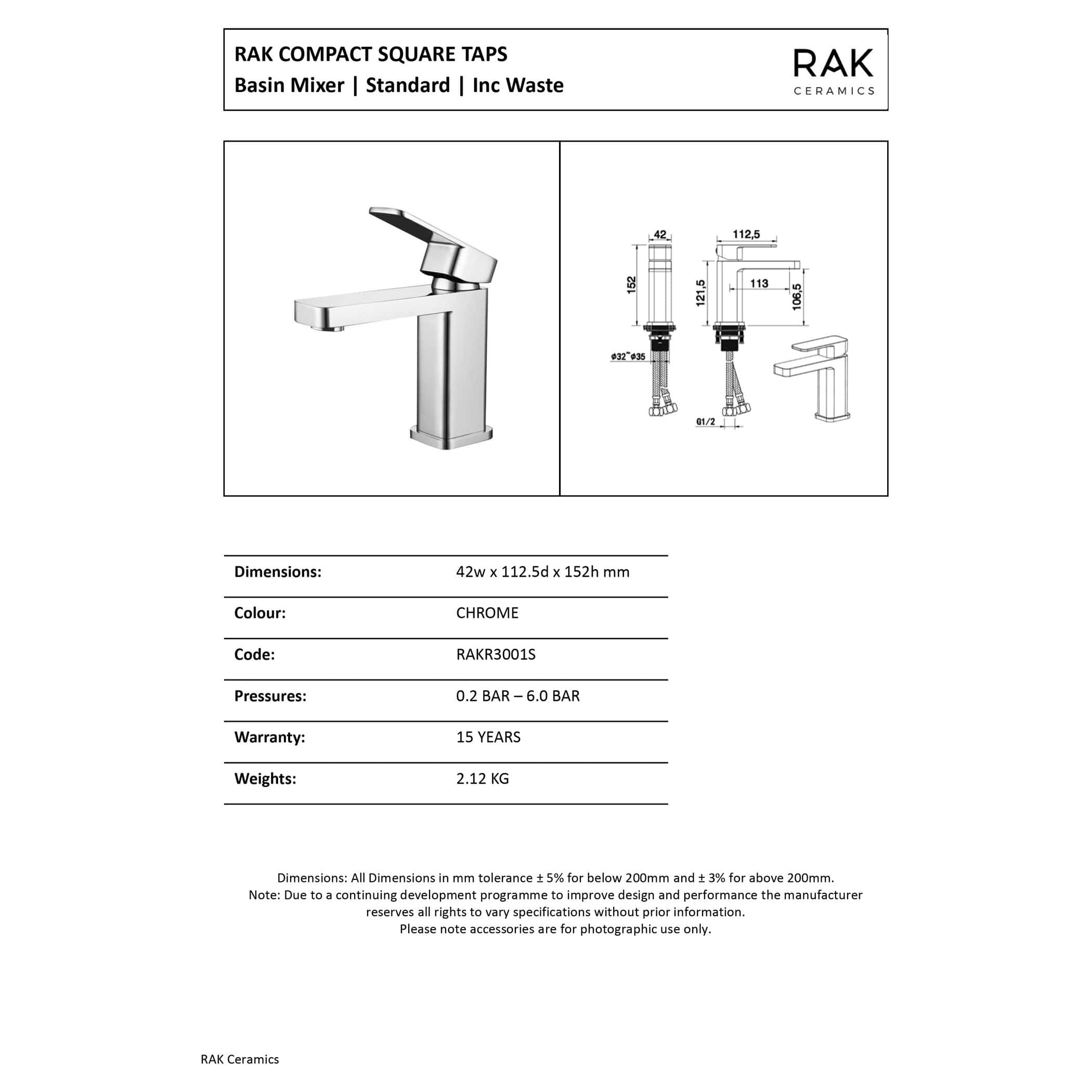 Sleek chrome bathroom tap with modern design, ideal for contemporary bathroom sinks, featuring precise dimensions and durable ceramic construction for long-lasting performance.