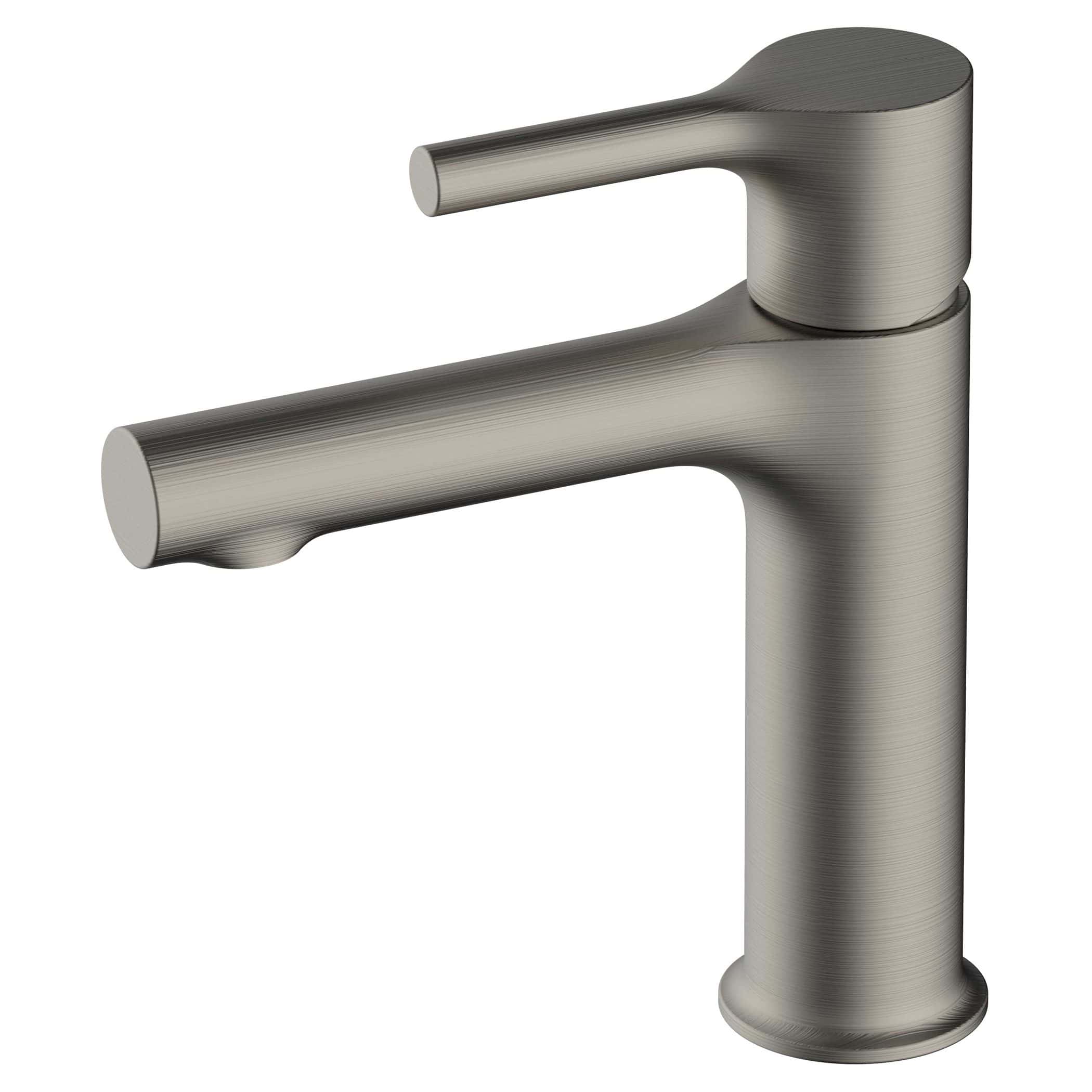 Brushed stainless steel bathroom tap suitable for modern washbasins and sinks. Durable and stylish fixture from Bubly Bathrooms, enhancing contemporary bathroom design.