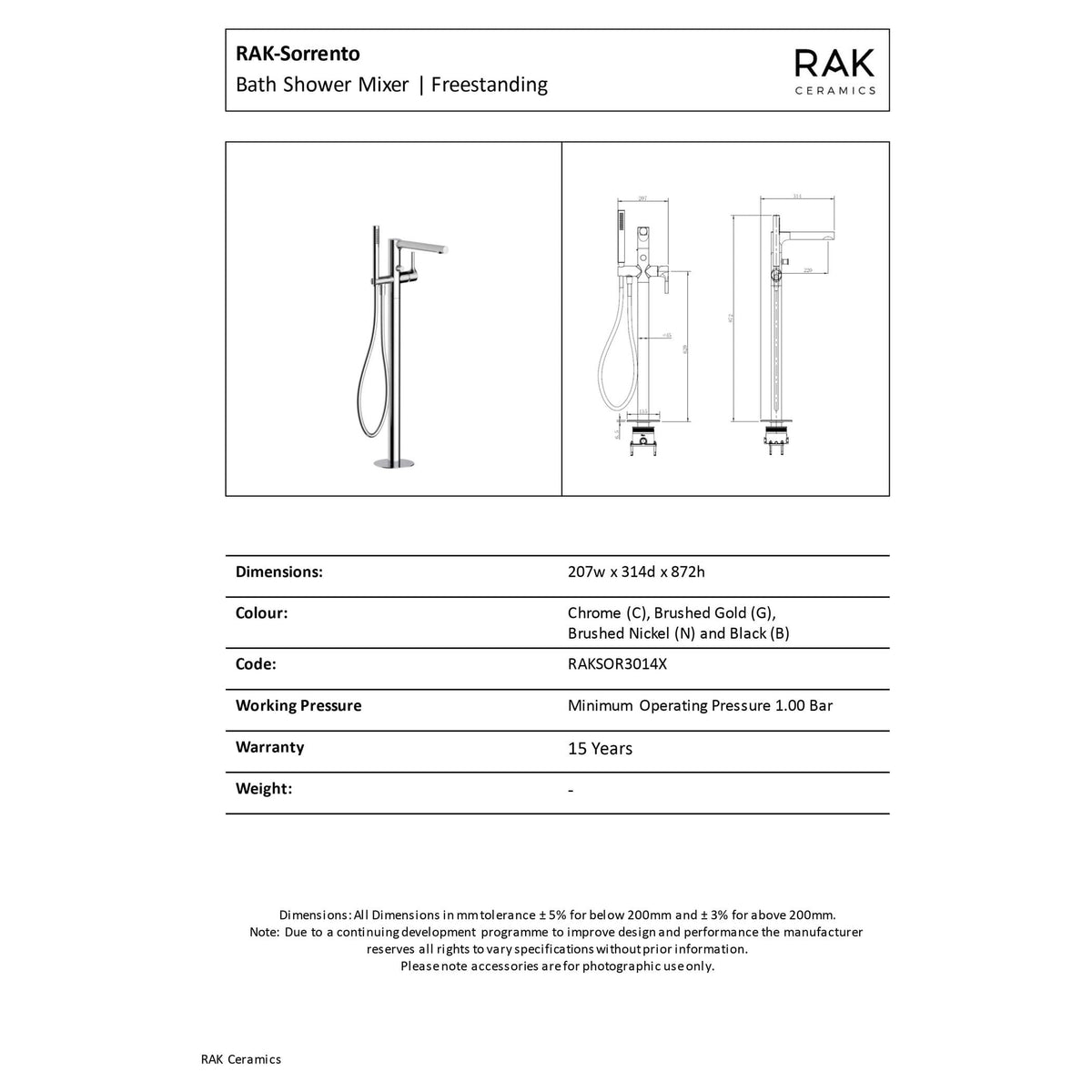 Elevated bathroom shower mixer with freestanding design, chrome finish, and flexible handheld shower head, ideal for modern bath renovations.