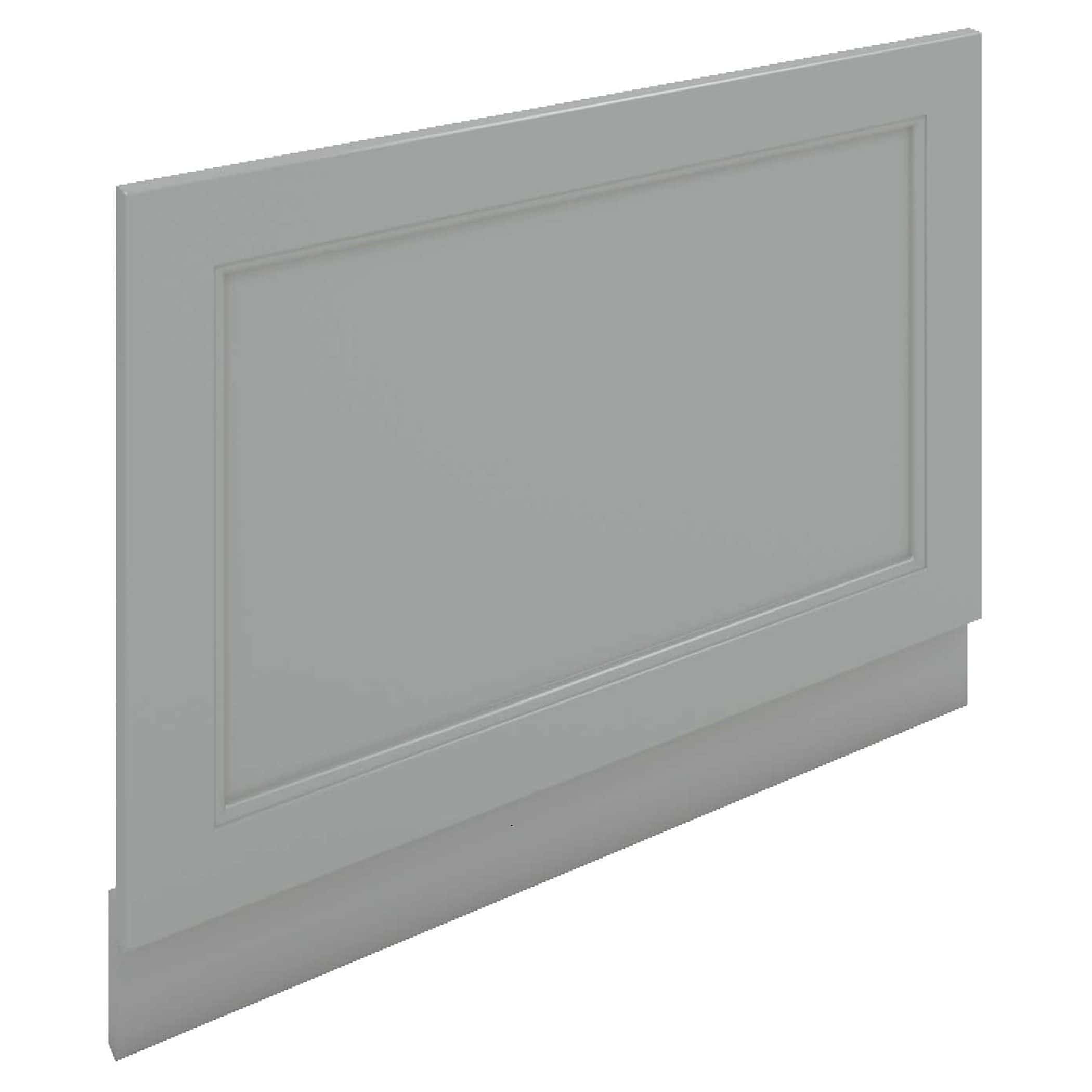 Light grey bathroom cabinet door with a simple panel design, ideal for modern bathroom storage solutions. Perfect for updating or replacing old cabinet fronts in contemporary bathroom designs.