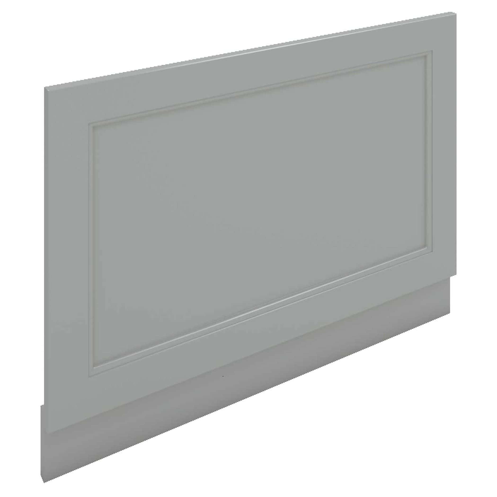 Bright grey bathroom cabinet door with classic recessed panel design for elegant bathroom storage solutions. Perfect for contemporary or traditional bathroom decor.