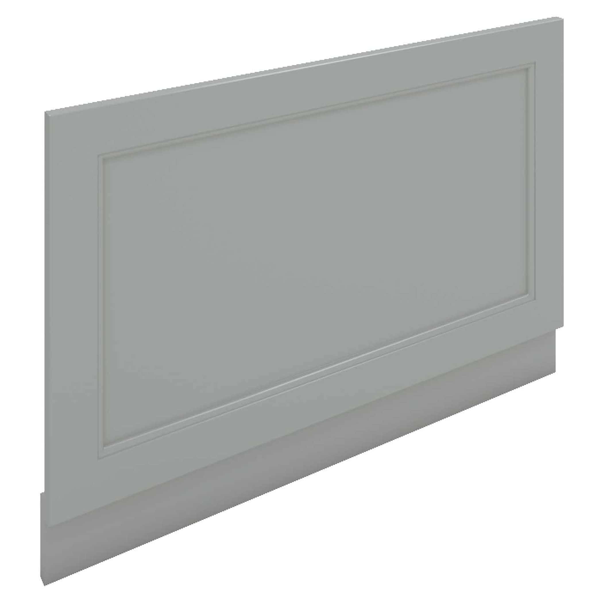 Chrome grey bathroom cabinet door with built-in panel, ideal for modern bathroom storage solutions. Crafted from durable materials with a sleek, minimalist design for contemporary bathroom interiors.