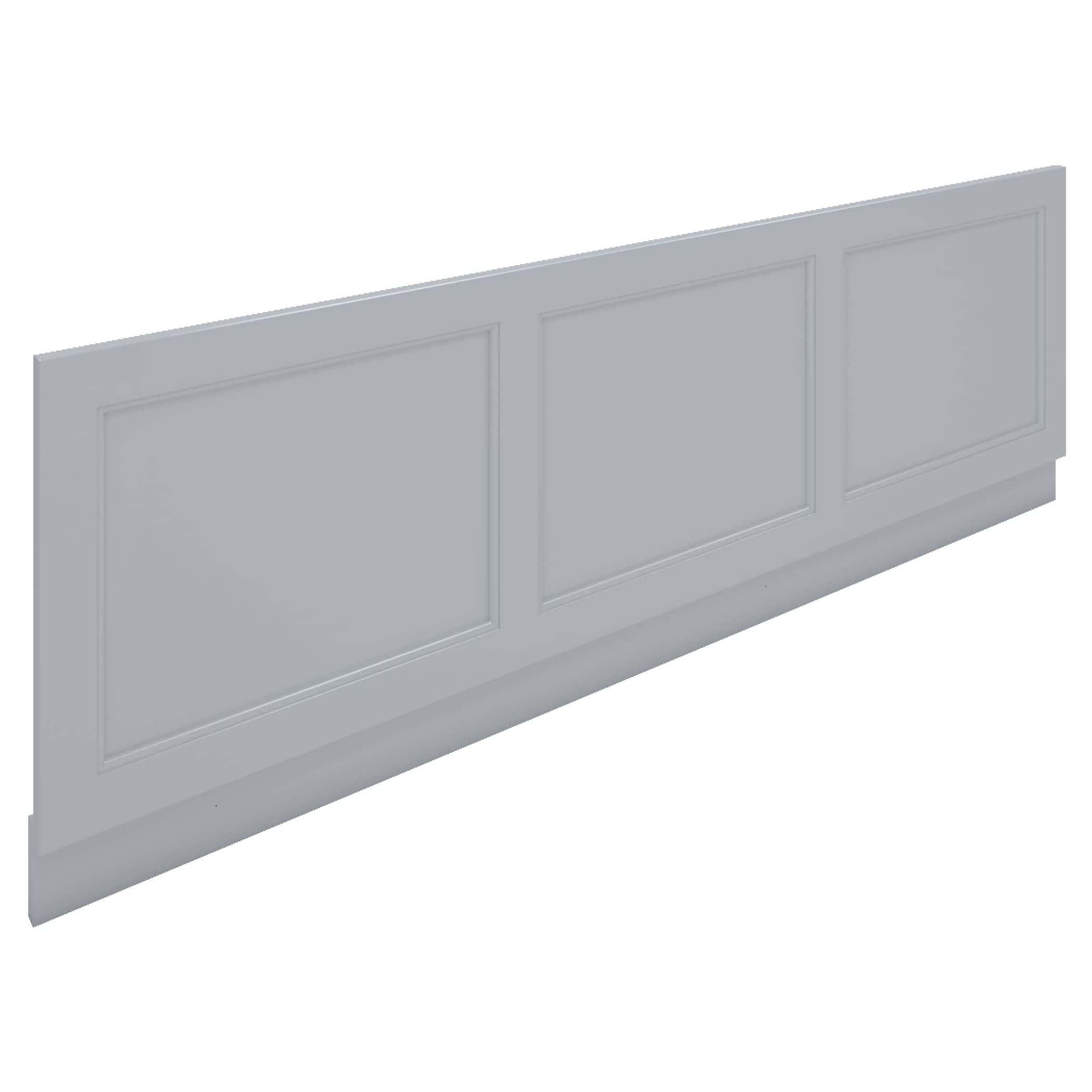 Modern grey kitchen wall panel with raised rectangular detailing, ideal for bathroom or kitchen cabinetry, durable and stylish bathroom furniture design.